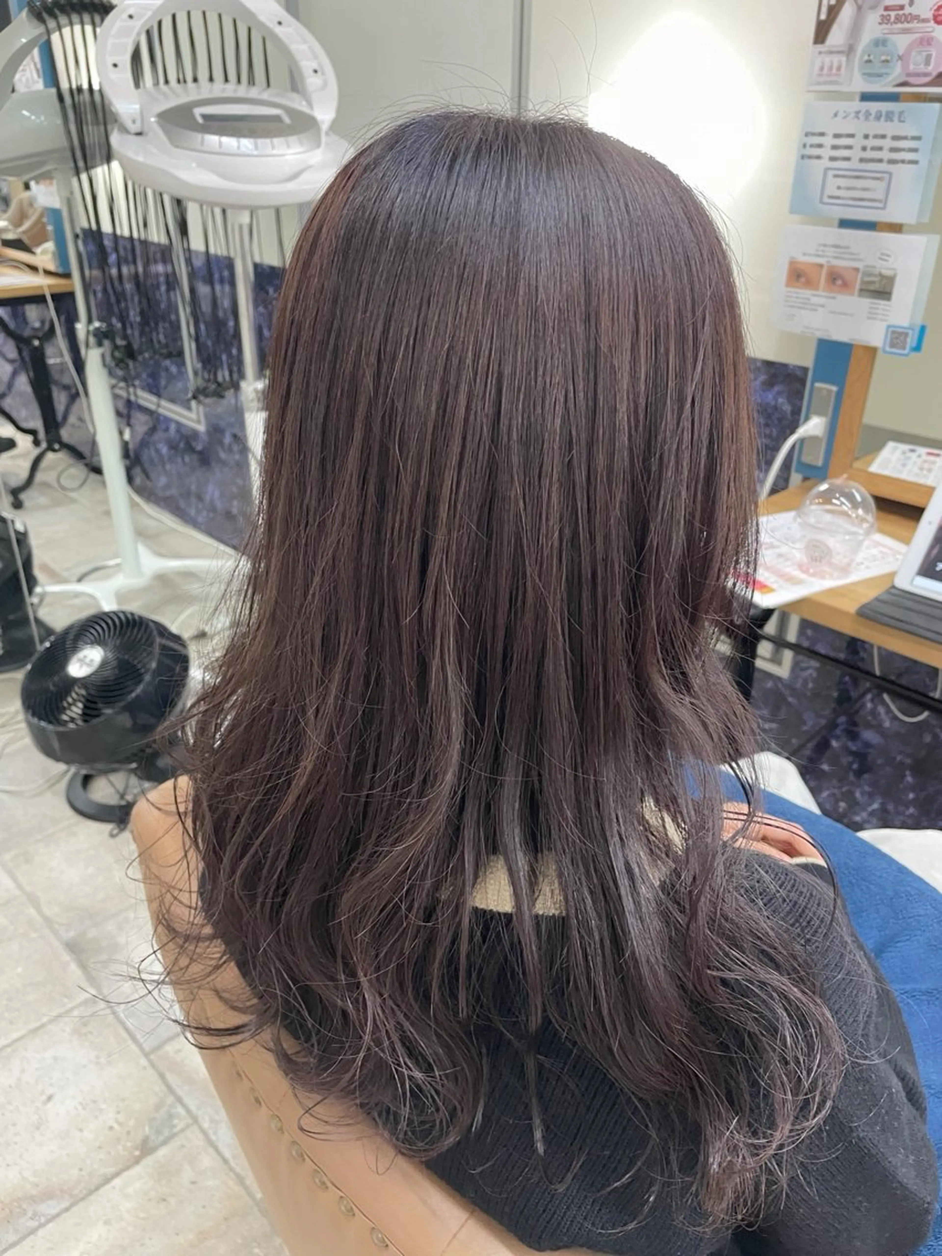 ロング カラー 透明感カラー グレージュ ラベンダーカラー ラベンダーグレージュ ラベンダーグレー ヘアカラー トリートメント 🍒新家 さくら🍒のヘアスタイル