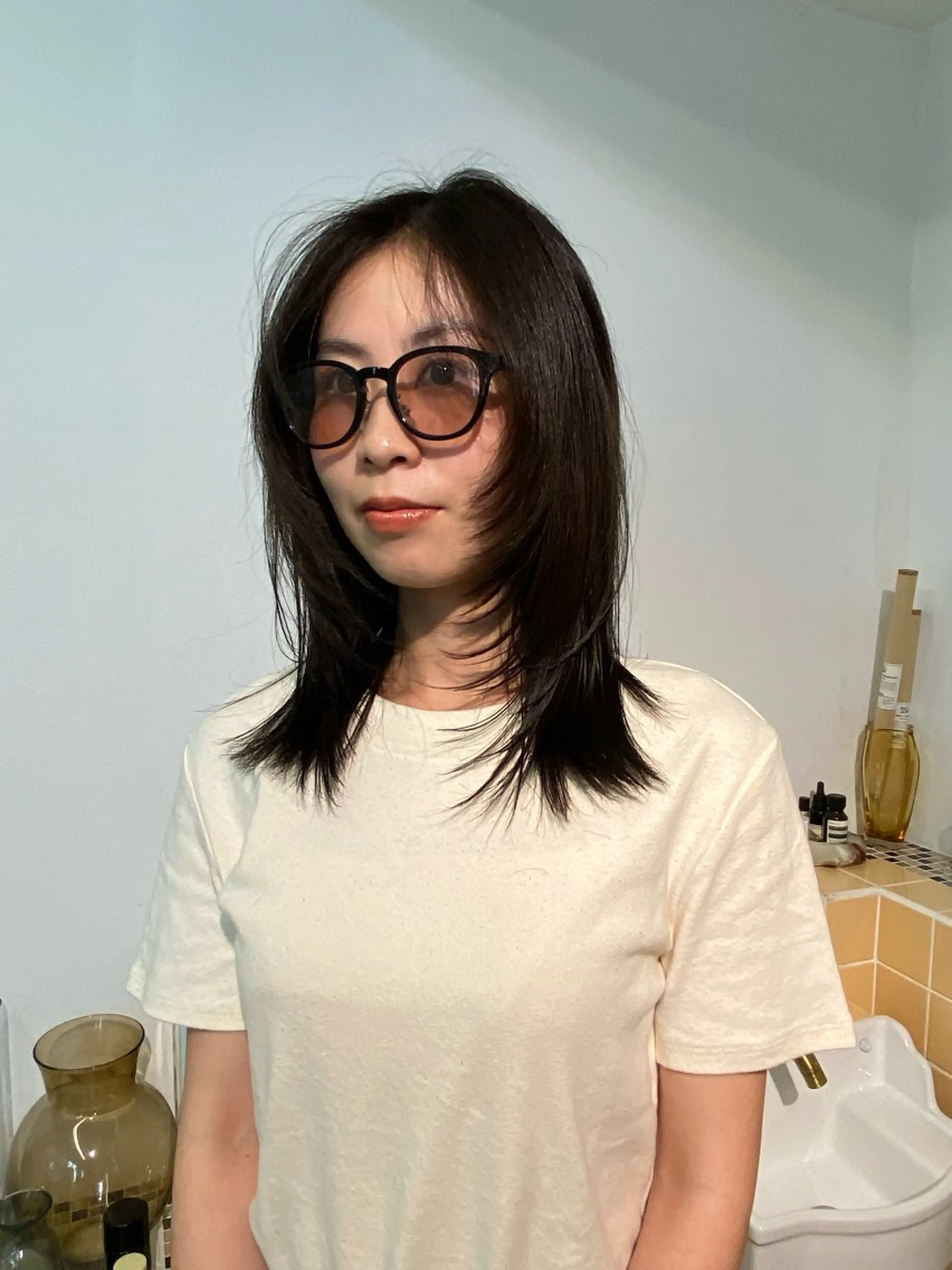 セミロング カラー iroha/ n.w.h🎀のヘアスタイル