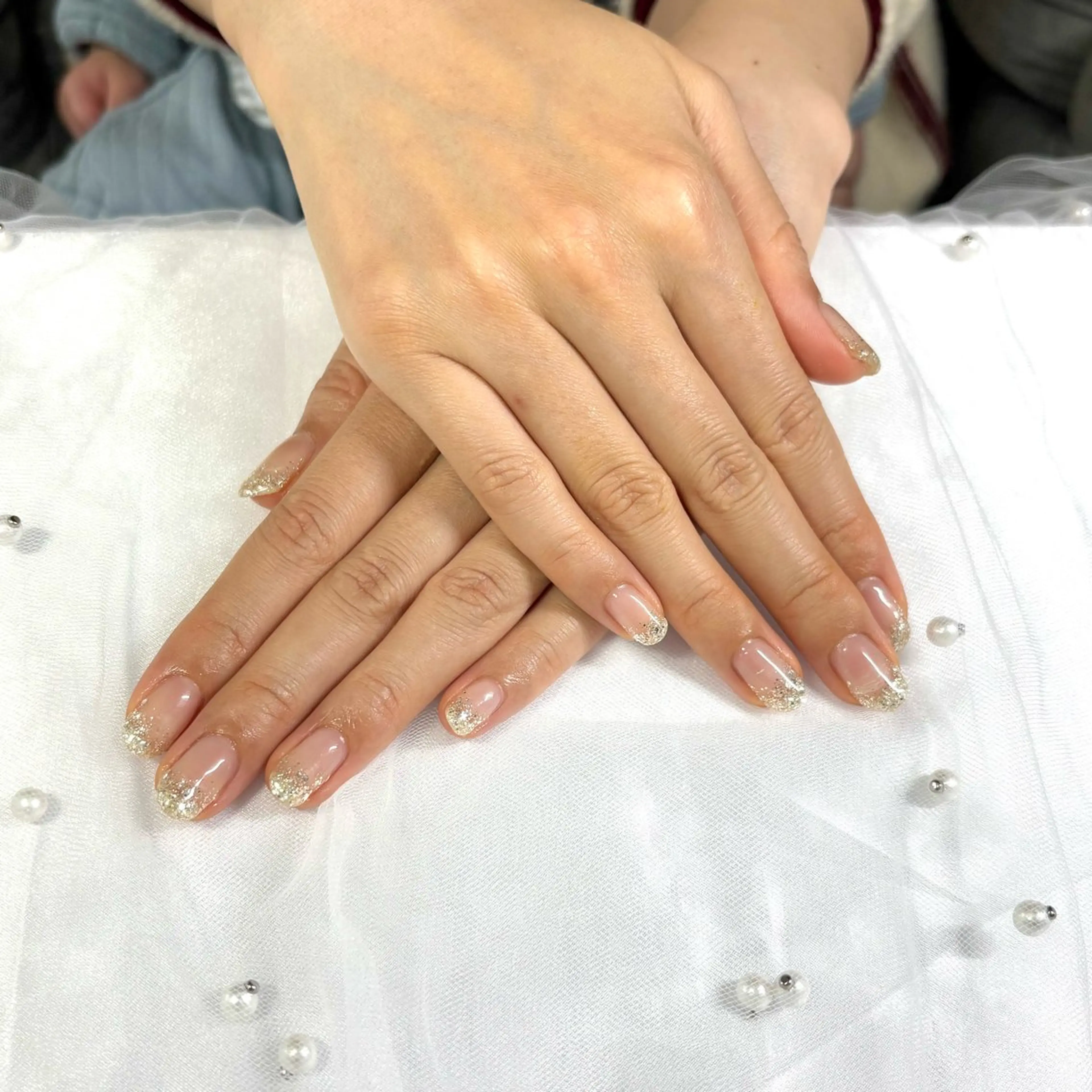 ネイル ラメ(グリッター) ラメグラデーション 山田 麻樹のネイルデザイン