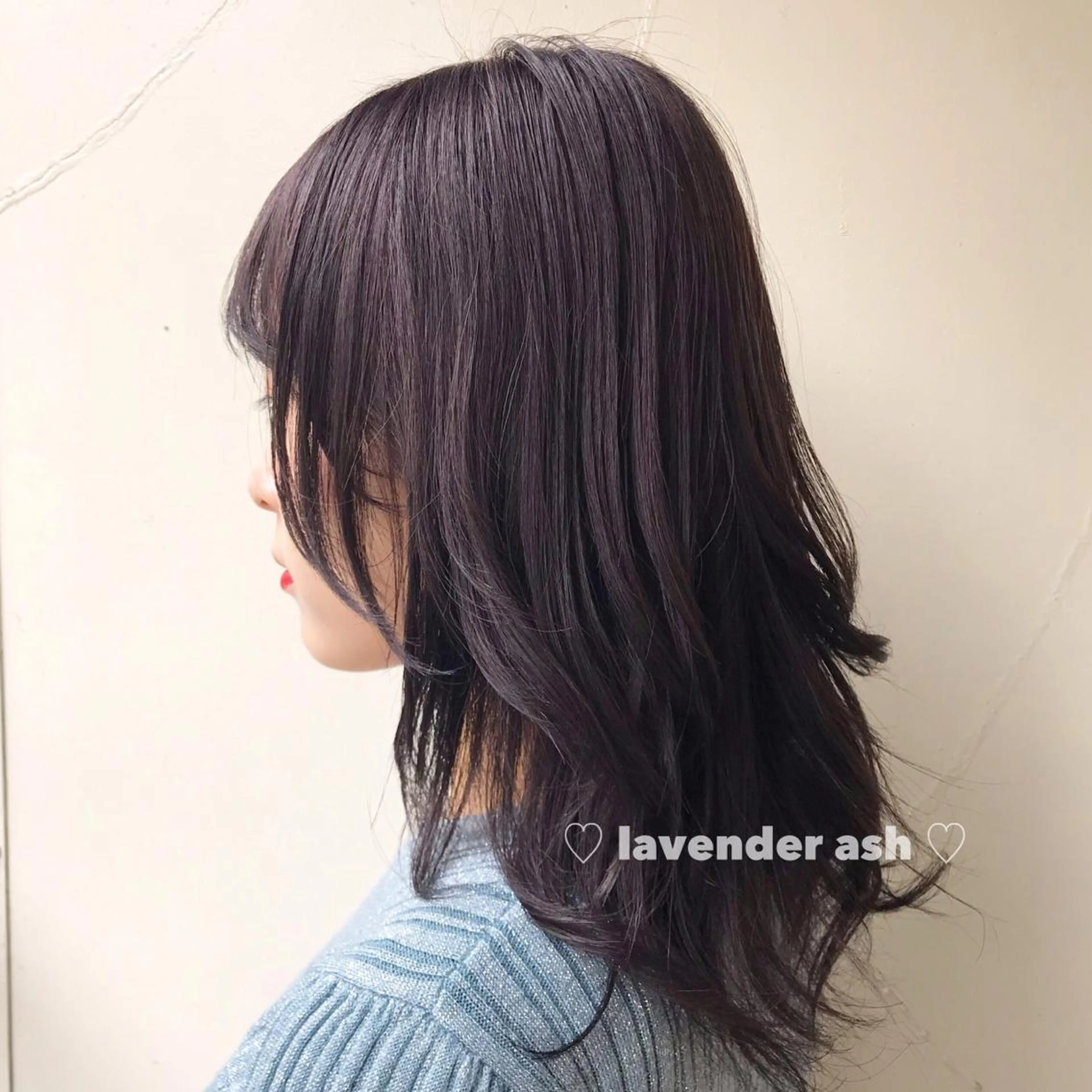 セミロング ブリーチなしカラー ダブルカラーエクステのヘアスタイル