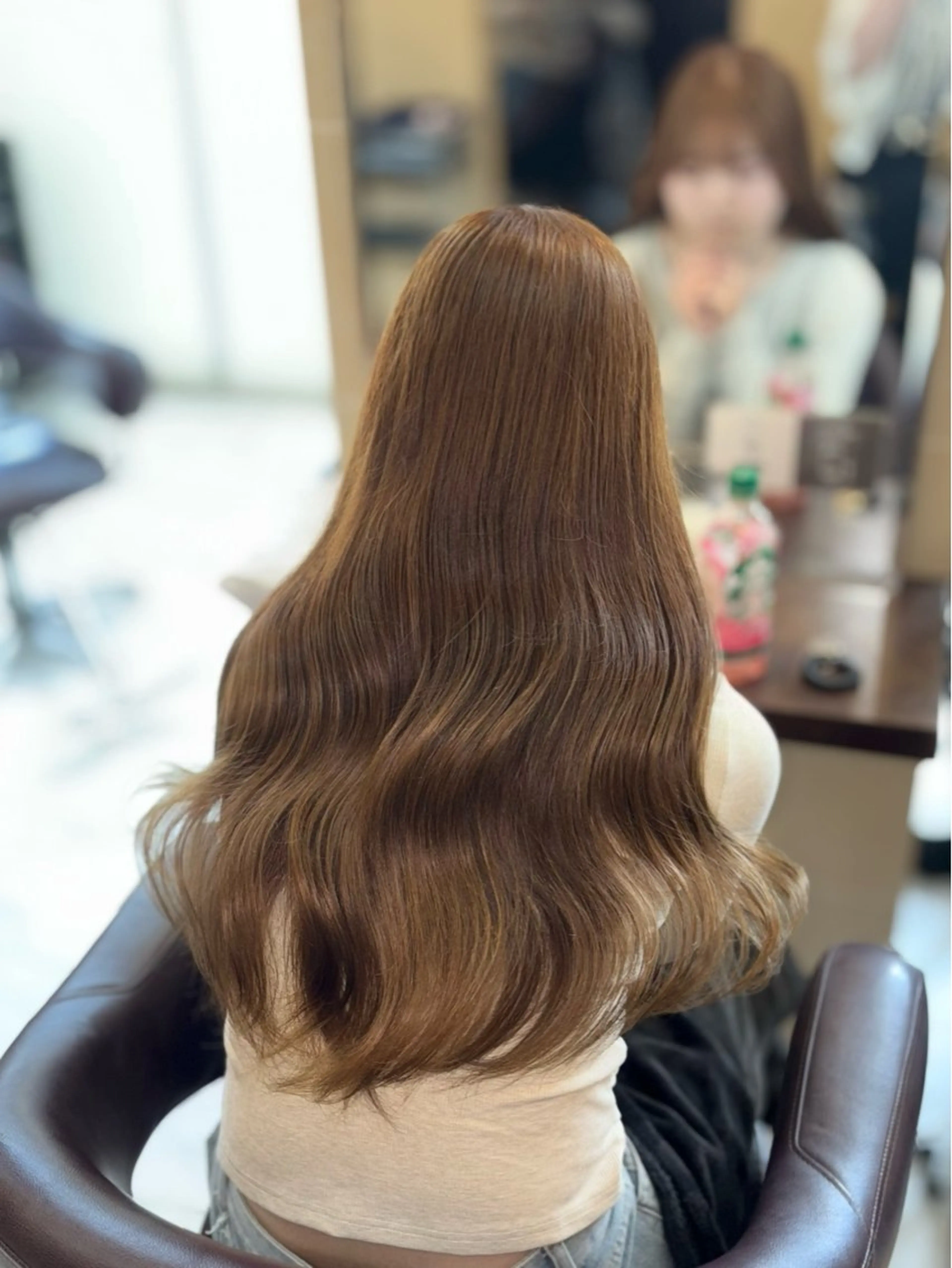 ロング カラー ヘアカラー トリートメント 🎀透明感カラー 🐈ナズナのヘアスタイル