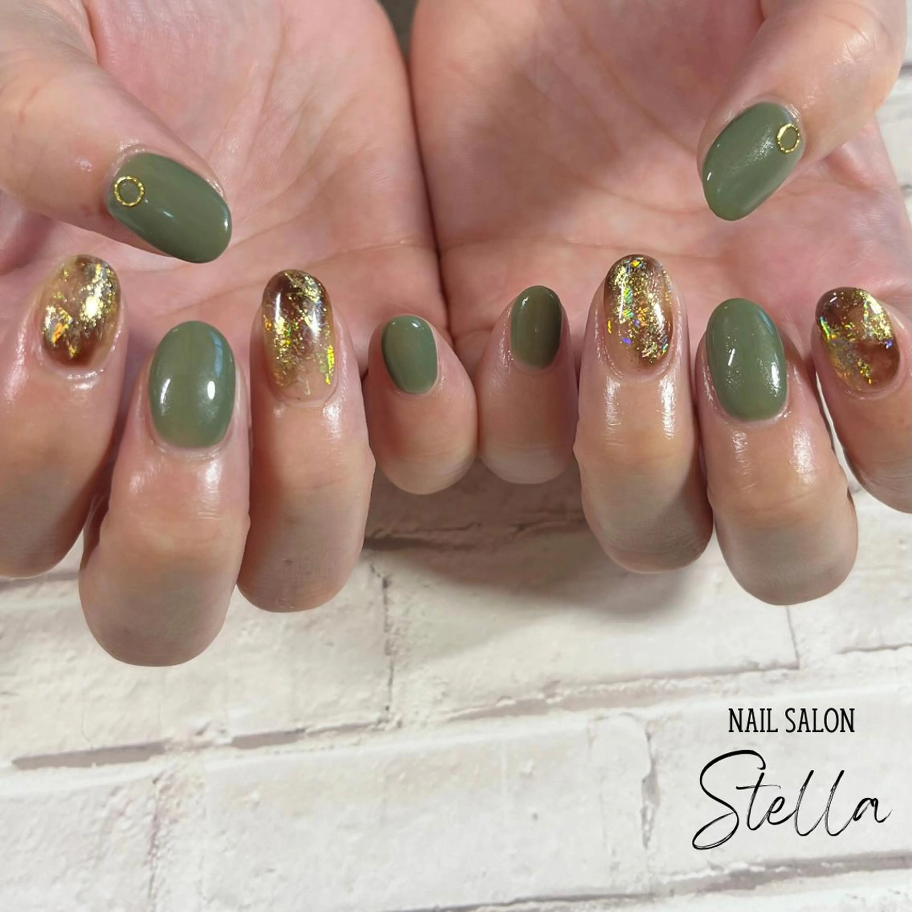 ネイル べっ甲ネイル ハンドネイル nail salon Stellaのネイルデザイン