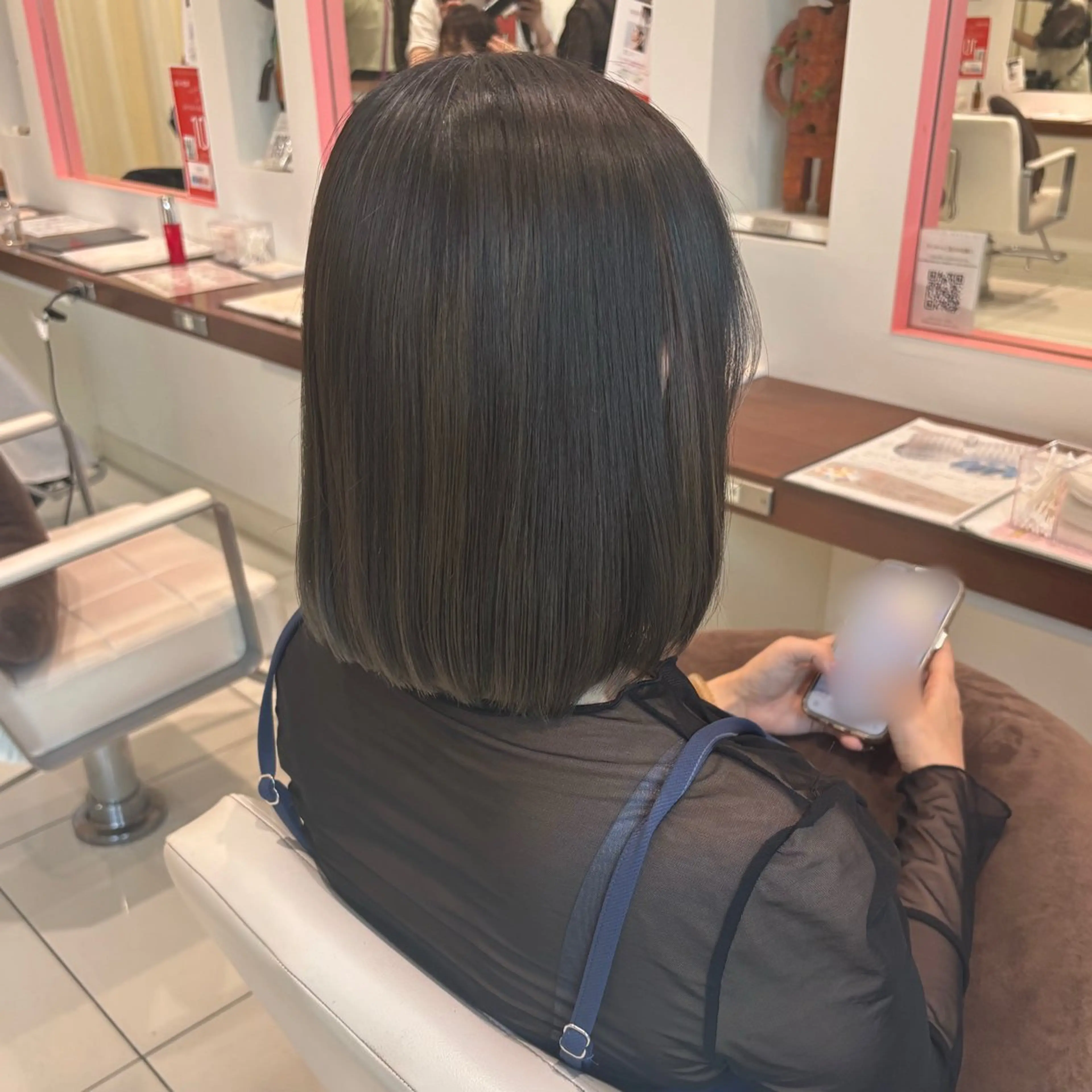 【❗️平日限定価格❗️】カット＋Aujuaシャンプー🫧(ボブスタイル、2cm以上カット)の写真