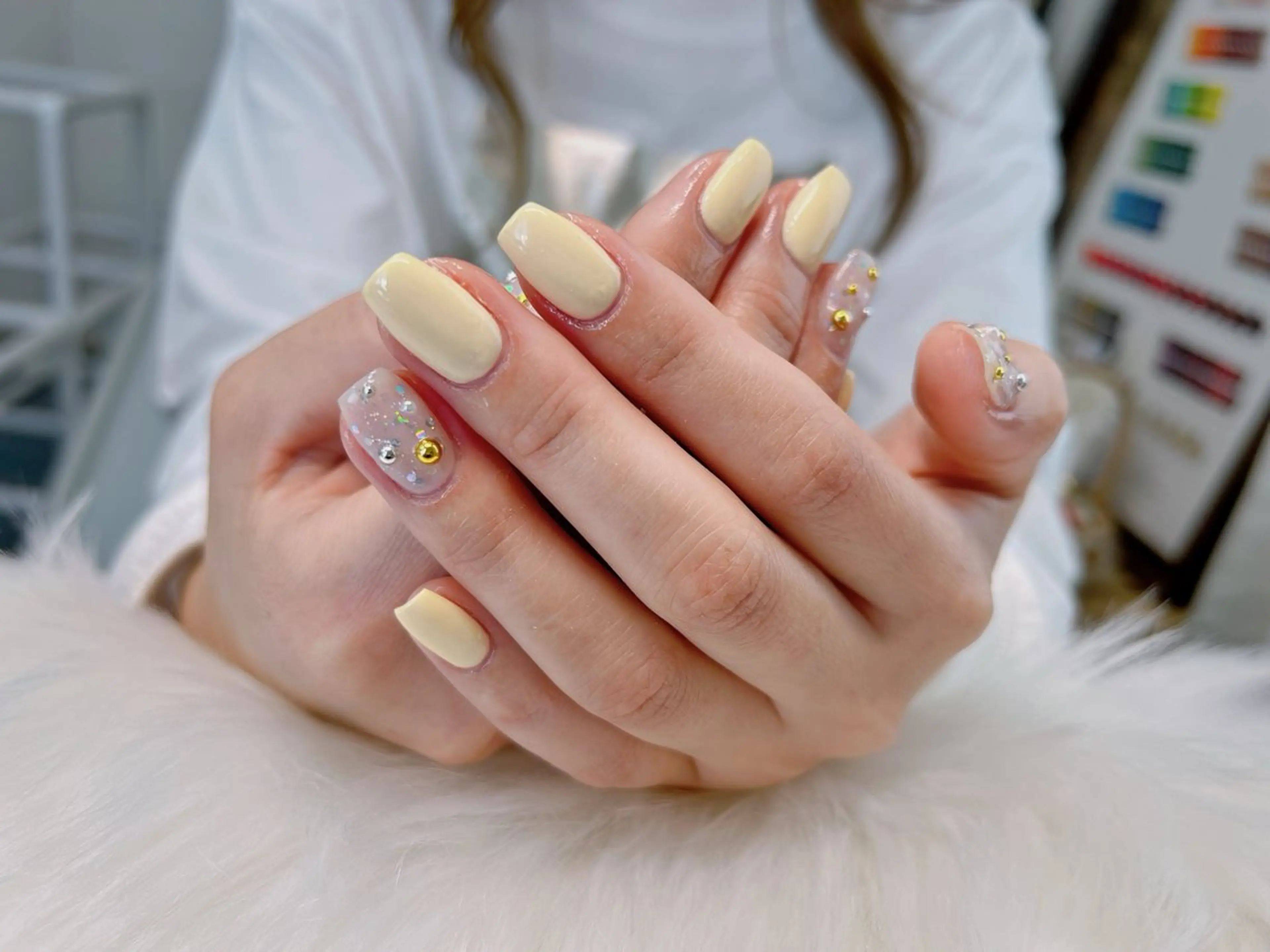 ネイル フットネイル フレンチネイル 韓国ネイル ロングネイル マグネットネイル Lee _nailのネイルデザイン