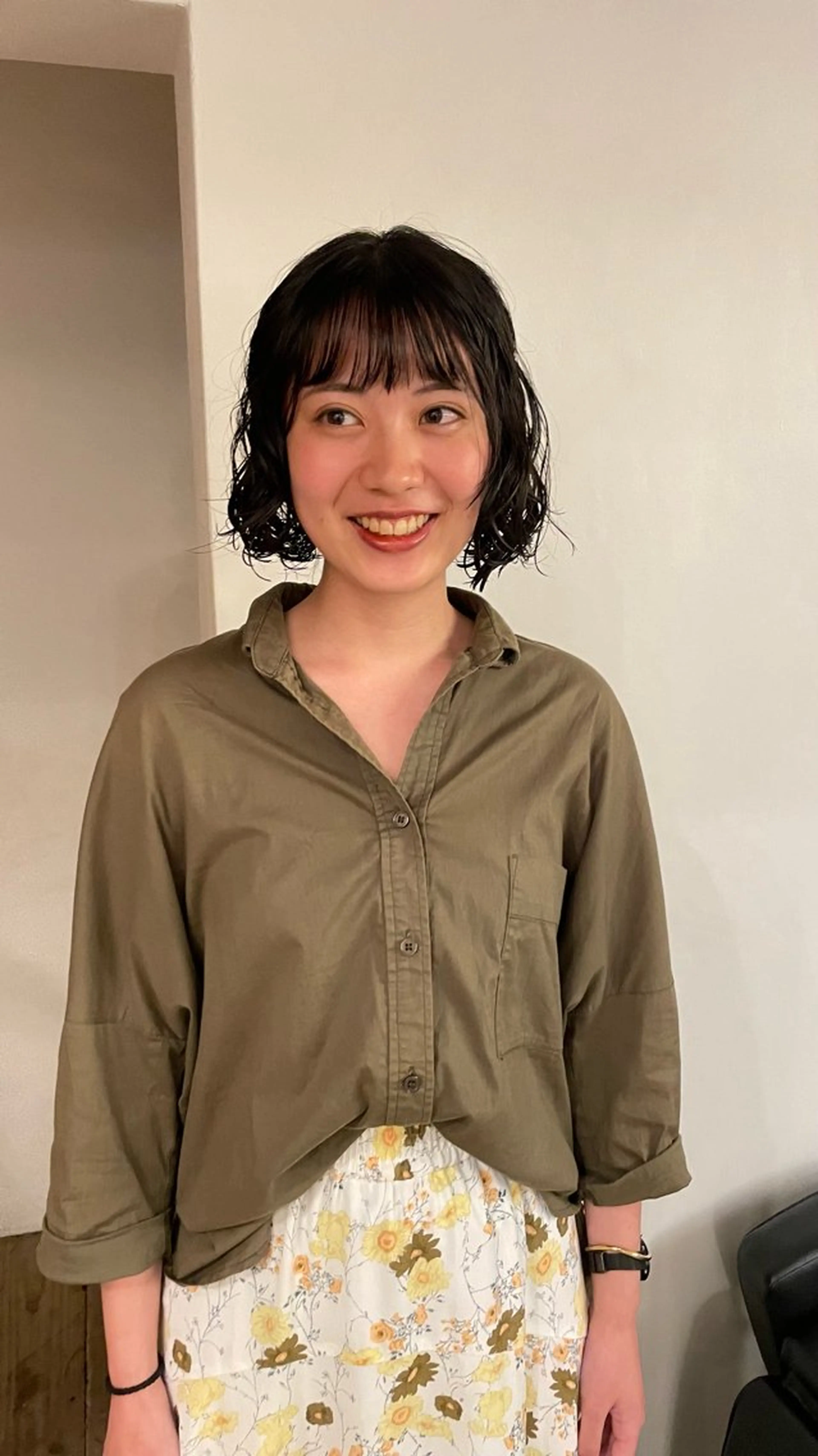 ミディアム パーマ ミディアムパーマ ボブ 原宿/ケパーマ 🧺ユウマのヘアスタイル