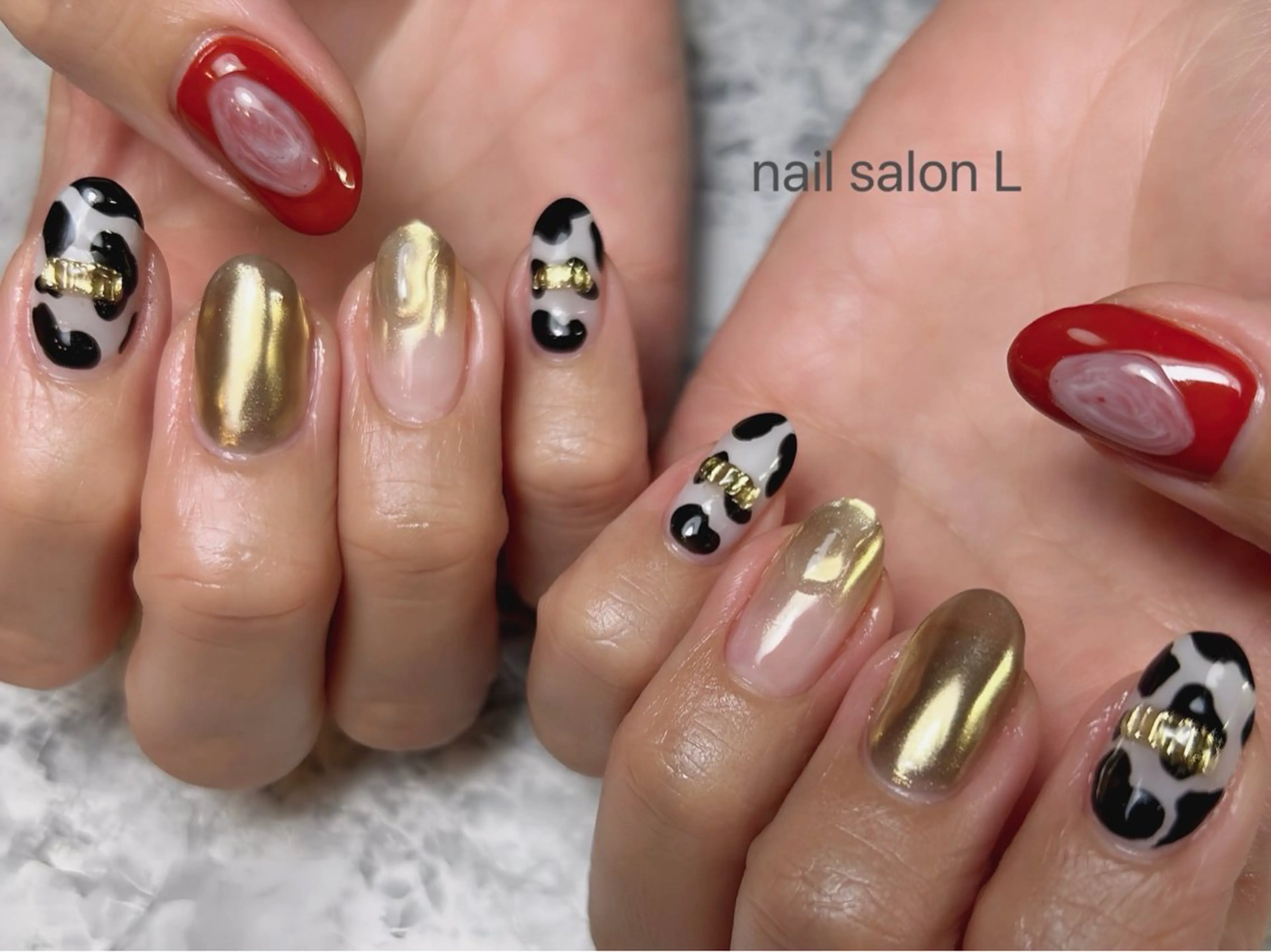 ネイル ハンドネイル 吉川市 ネイルサロンLのネイルデザイン