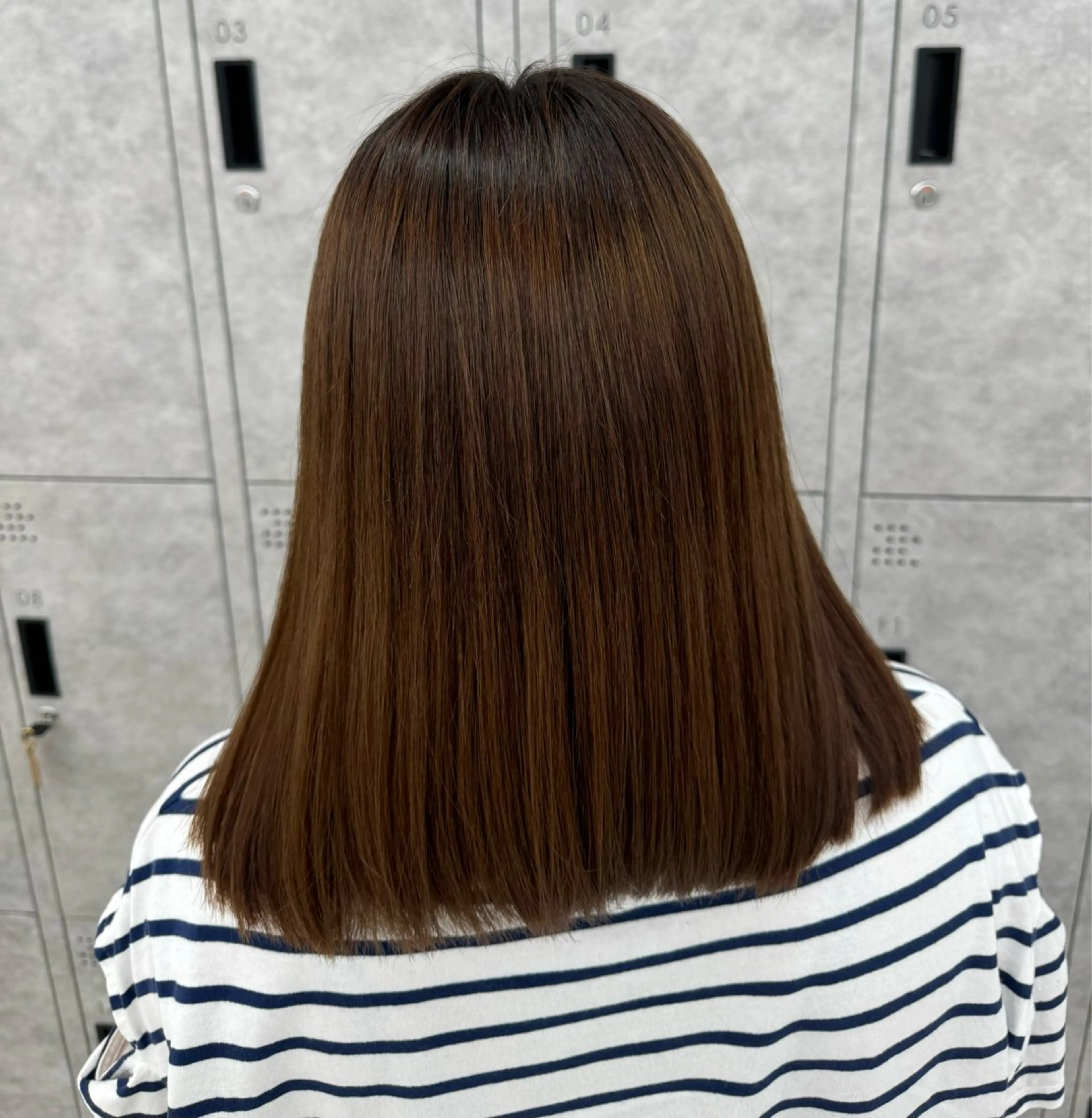 ロング パーマ 顔まわりカット/ カラー/西野和裕のヘアスタイル