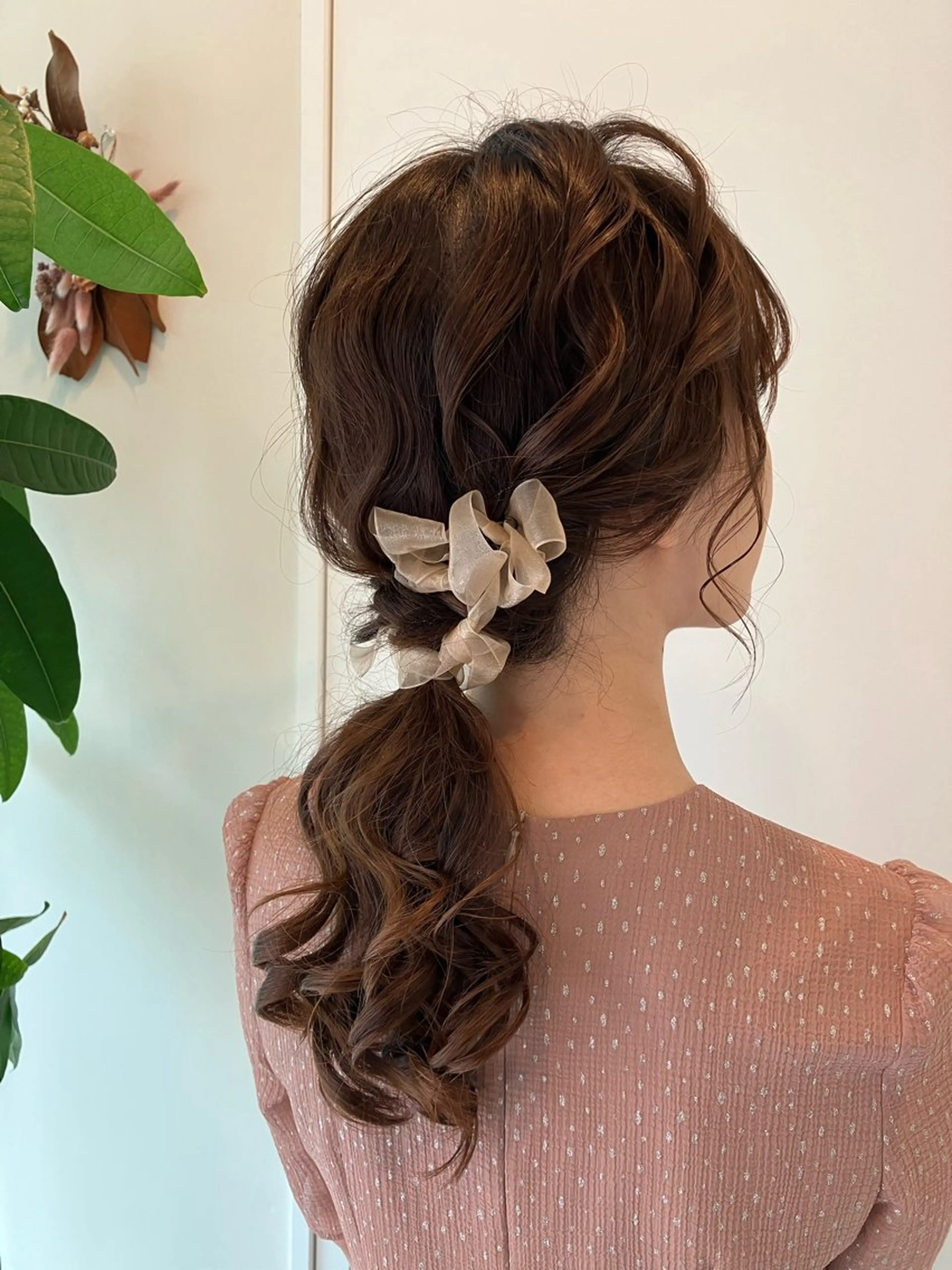 ヘアアレンジ ポニーテール Hair&Make Nahoのマツエク・マツパデザイン