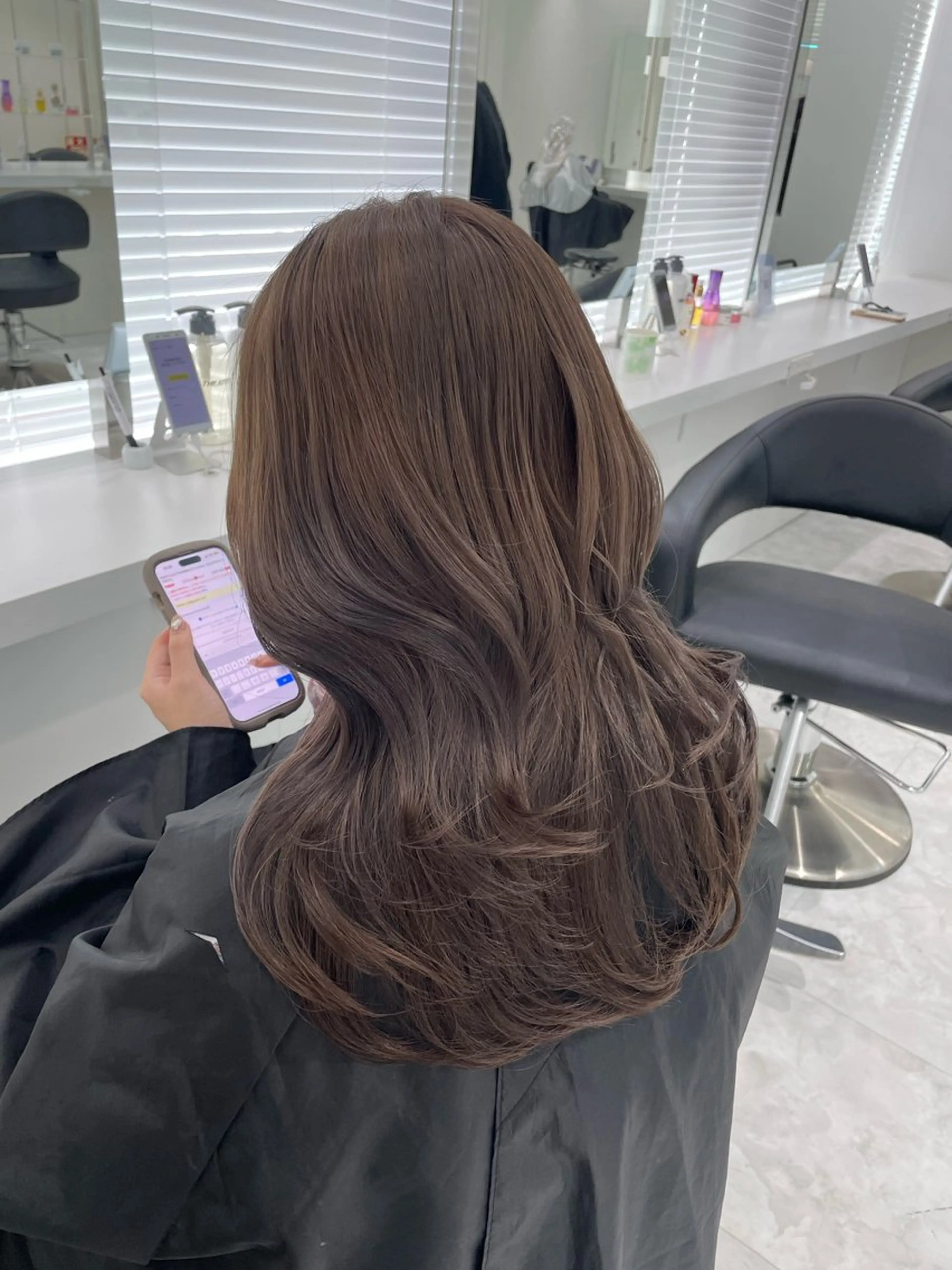 セミロング ヘアカラー トリートメント ヘッドスパ 🌿透明感赤み消し Keishin🌿のヘアスタイル