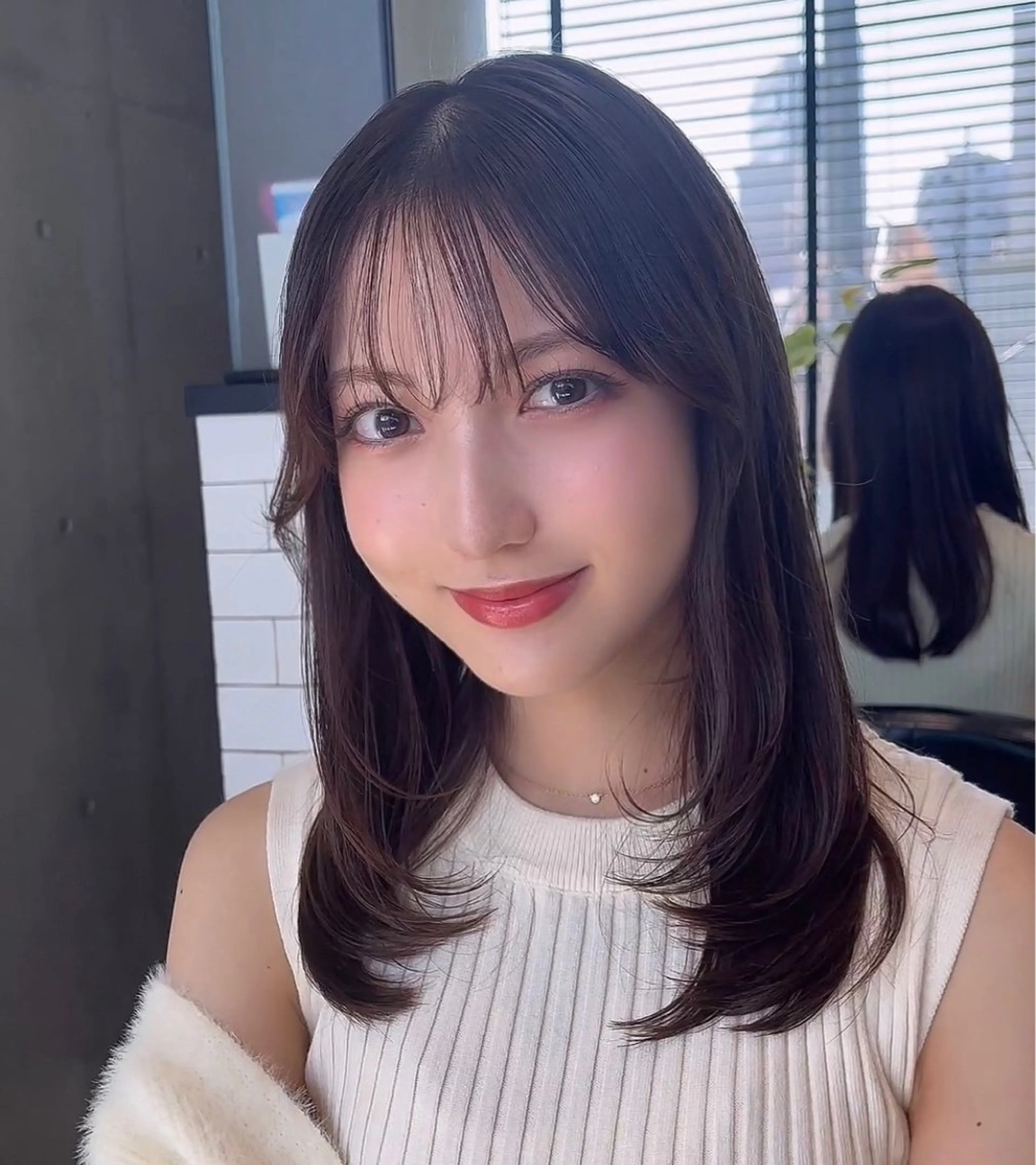 ロング カラー カット ヘアカラー トリートメント 🌫️大人韓国ヘア 🌫️naoyaのヘアスタイル