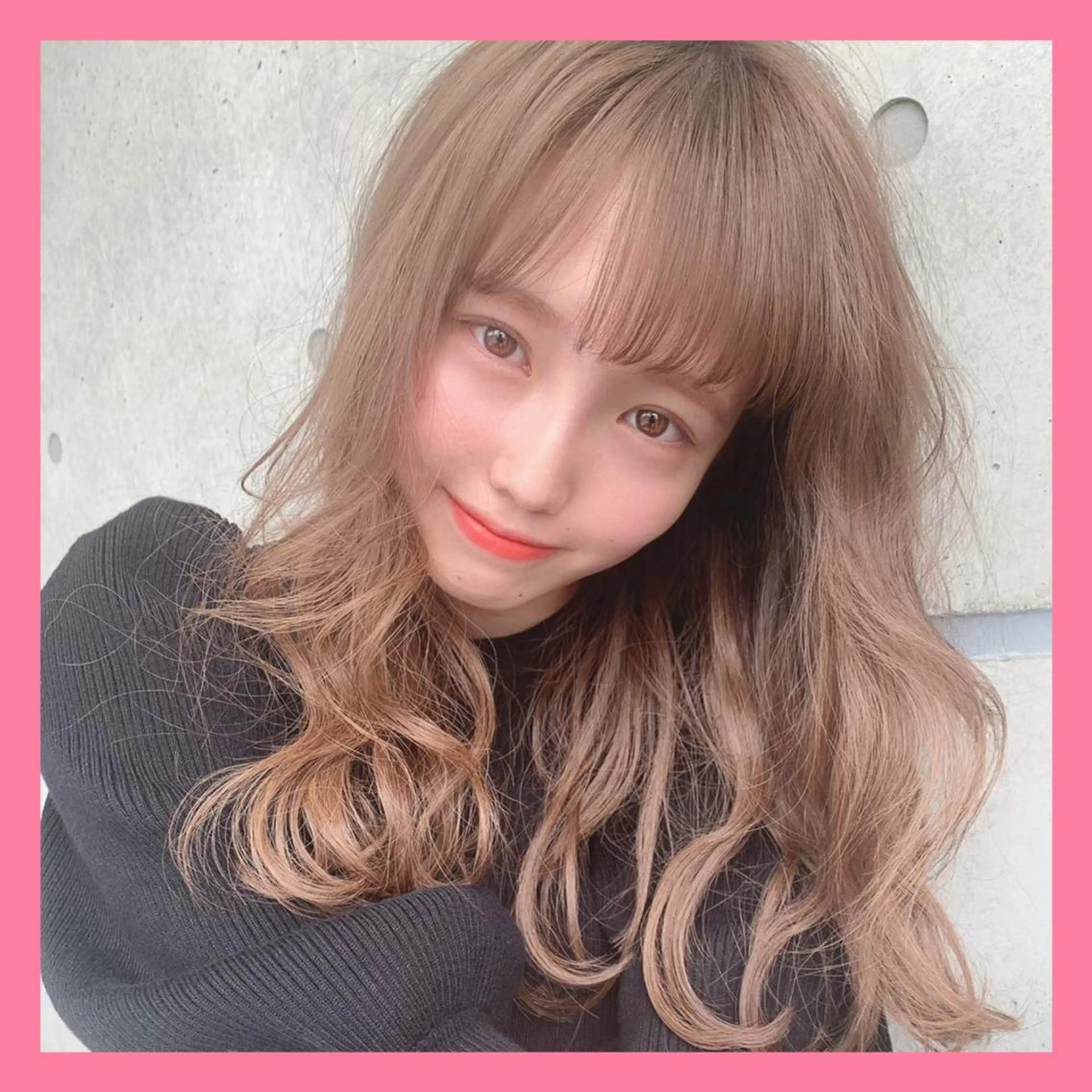 セミロング カラー ヘアカラー トリートメント ❤️sai❤️ official❤️のヘアスタイル