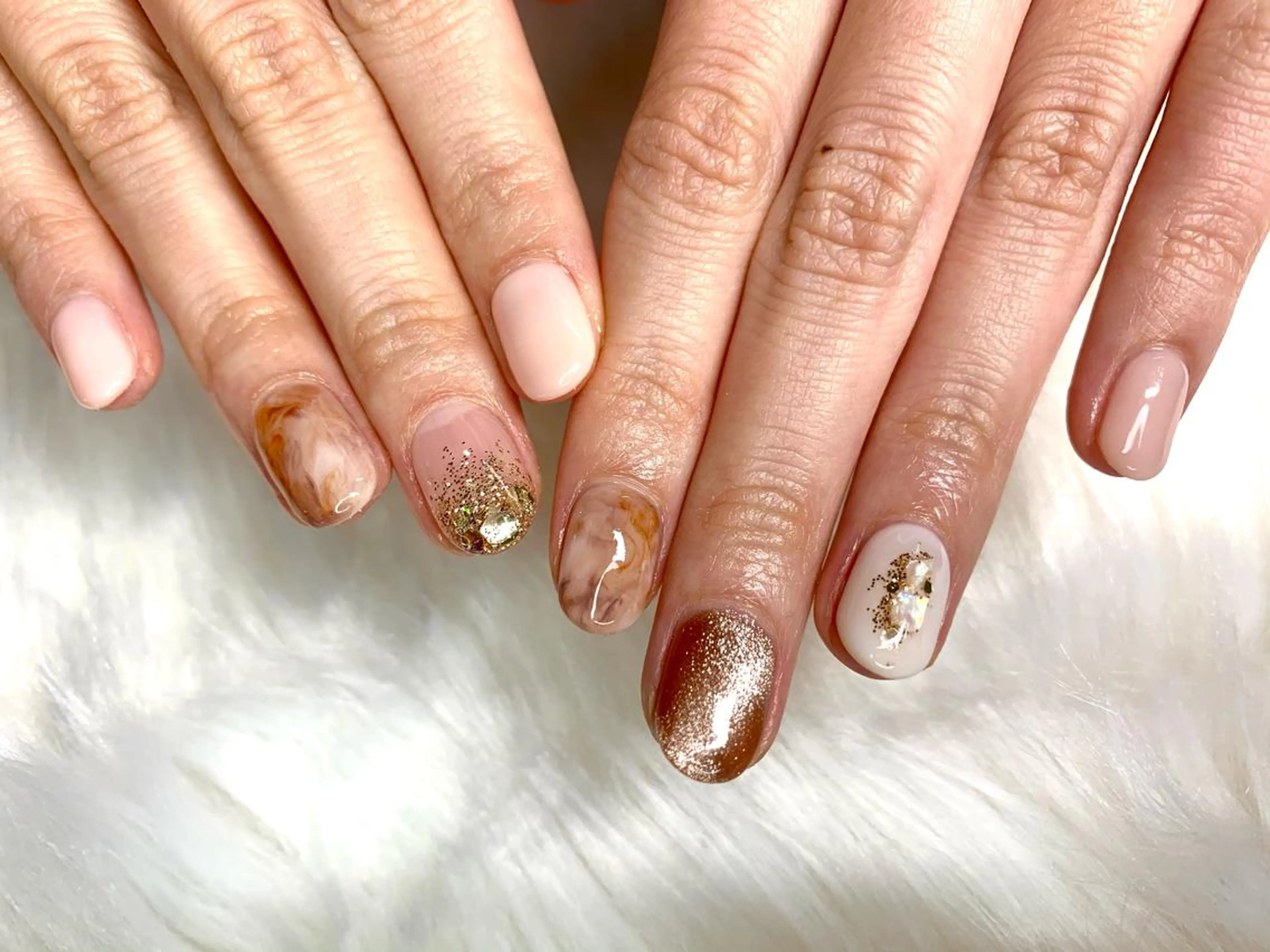 ネイル ニュアンスネイル aime 中崎町のネイルデザイン