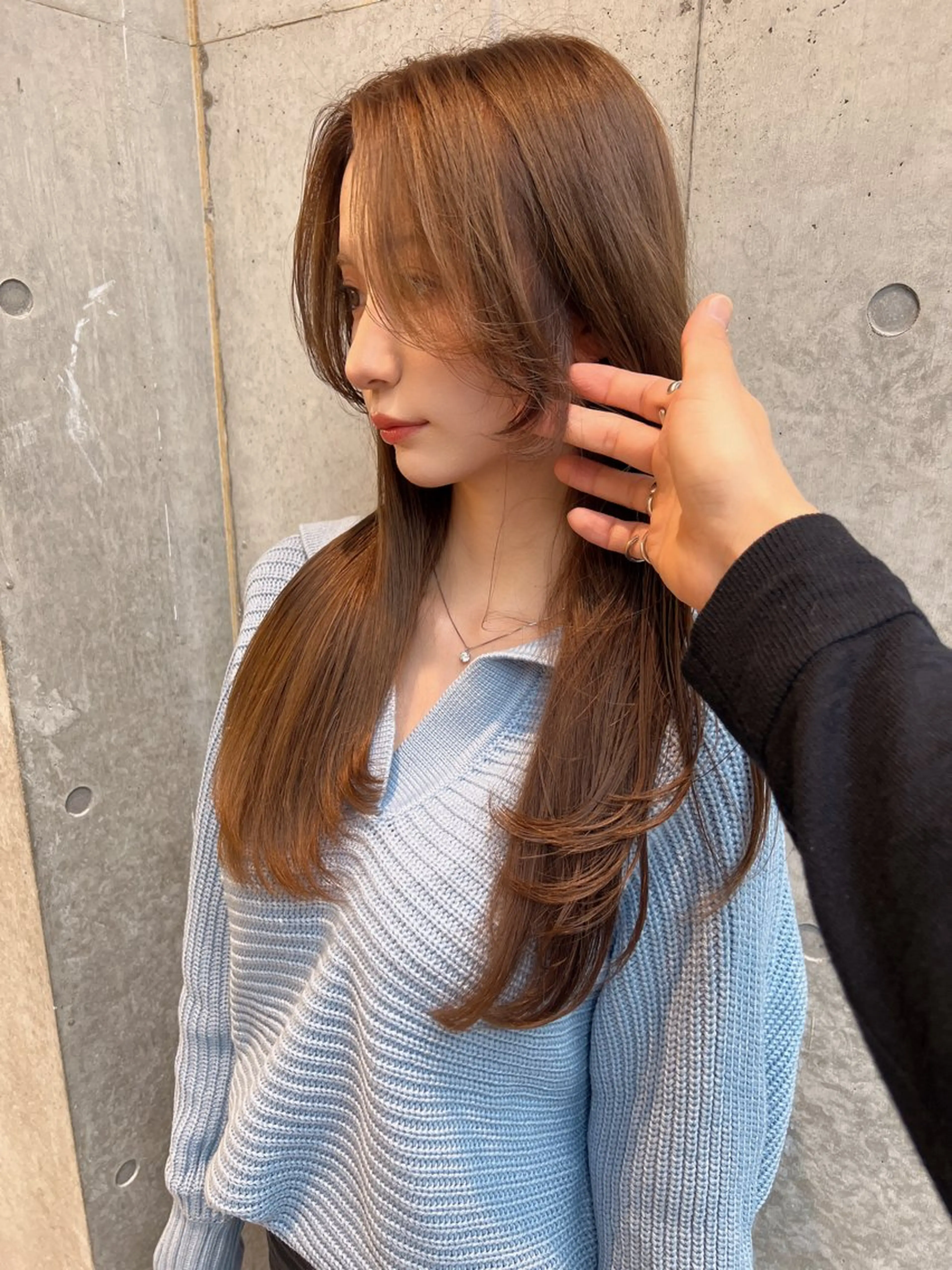 ロング 顔周りカット カット 誰よりも丁寧なカット 🍀小林輝のヘアスタイル