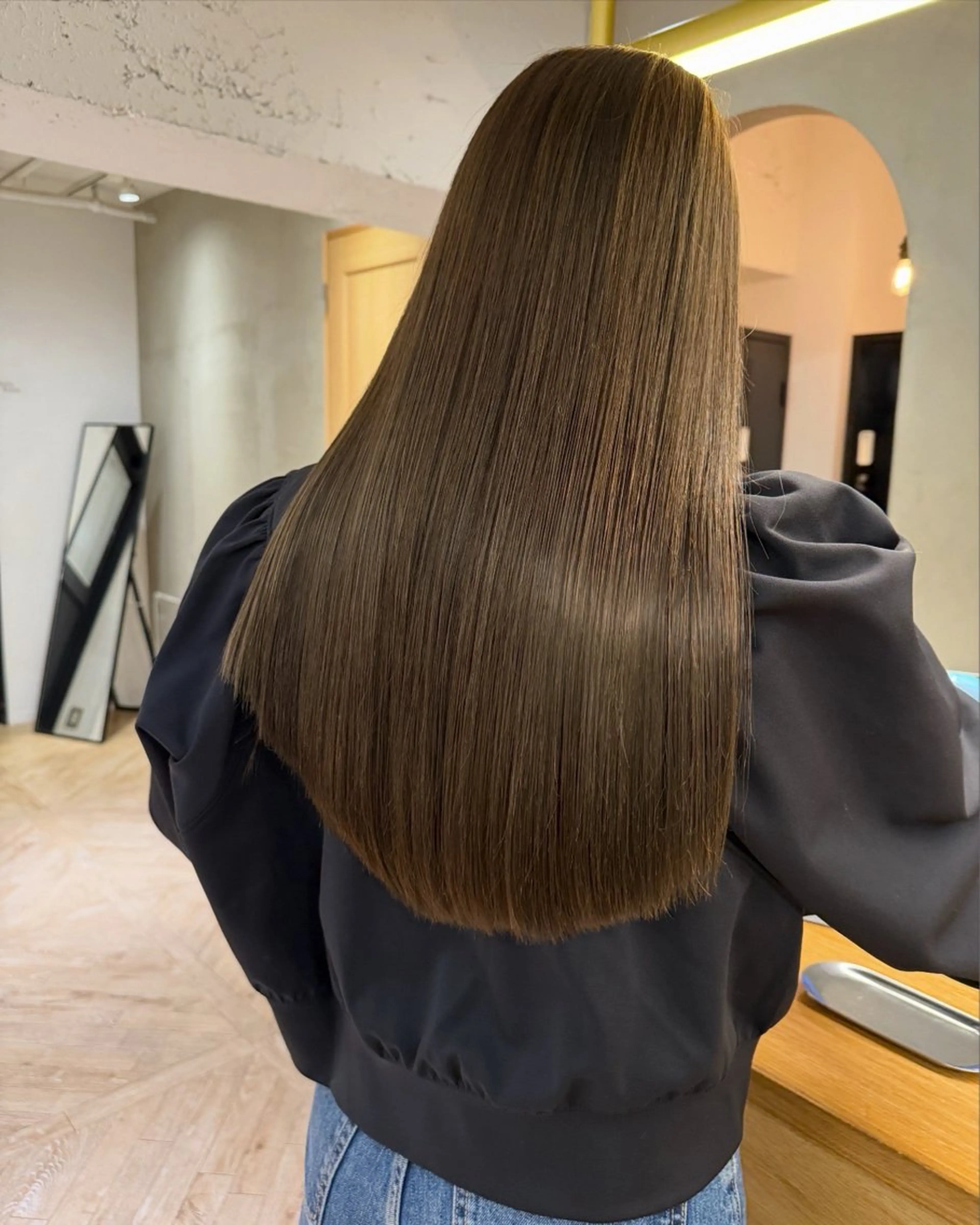 ロング カット ヘアカラー 縮毛矯正 トリートメント 透明感🎀LOREN エリコ🌈のヘアスタイル