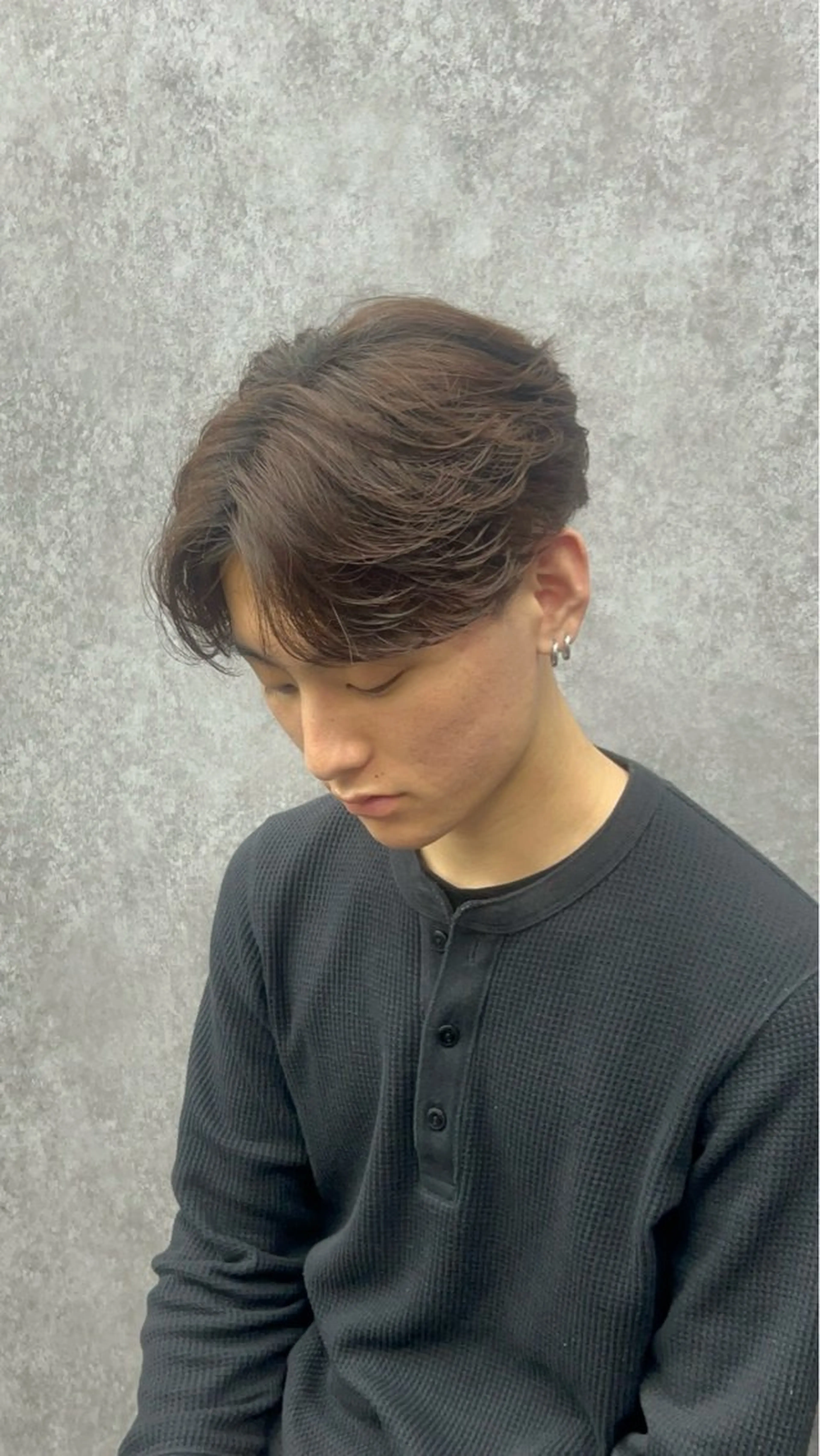 パーマ メンズ カット パーマ 深野 ちさとのヘアスタイル
