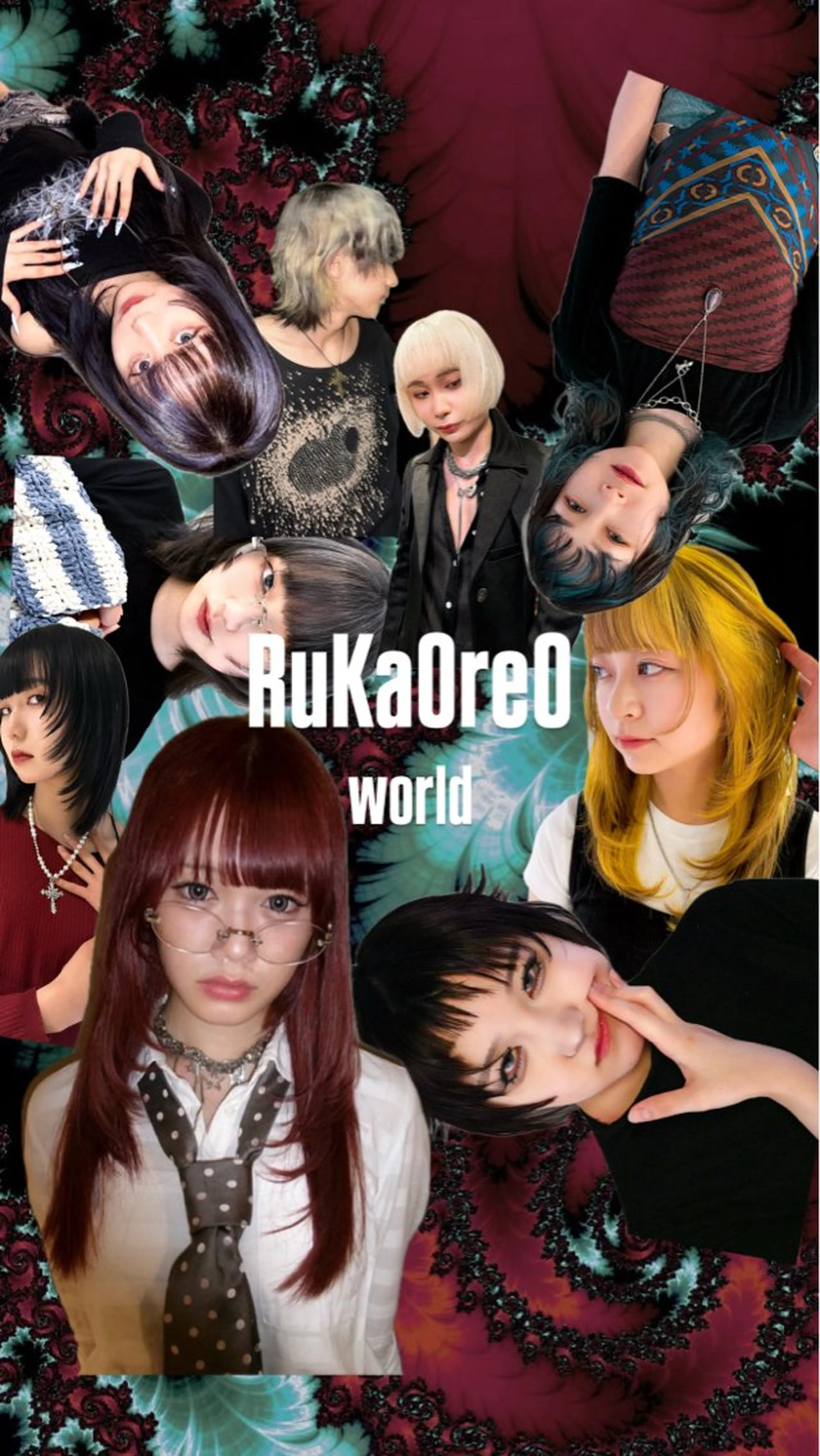 セミロング カラー カット ヘアカラー トリートメント 派手髪デザイン なかむらるか🐬💞のヘアスタイル