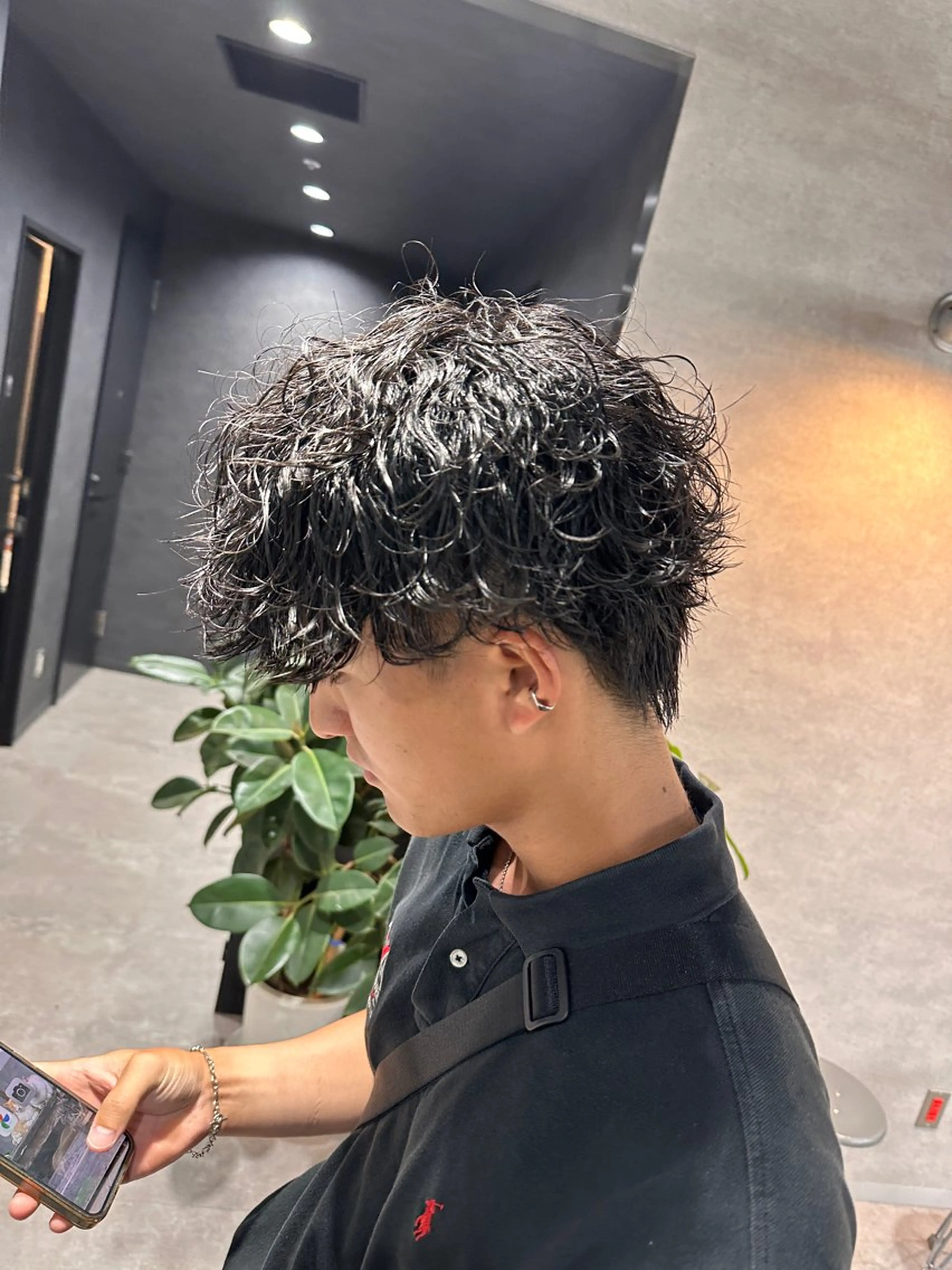 ショート パーマ 【メンズサロン】 BLUCK 横浜のヘアスタイル