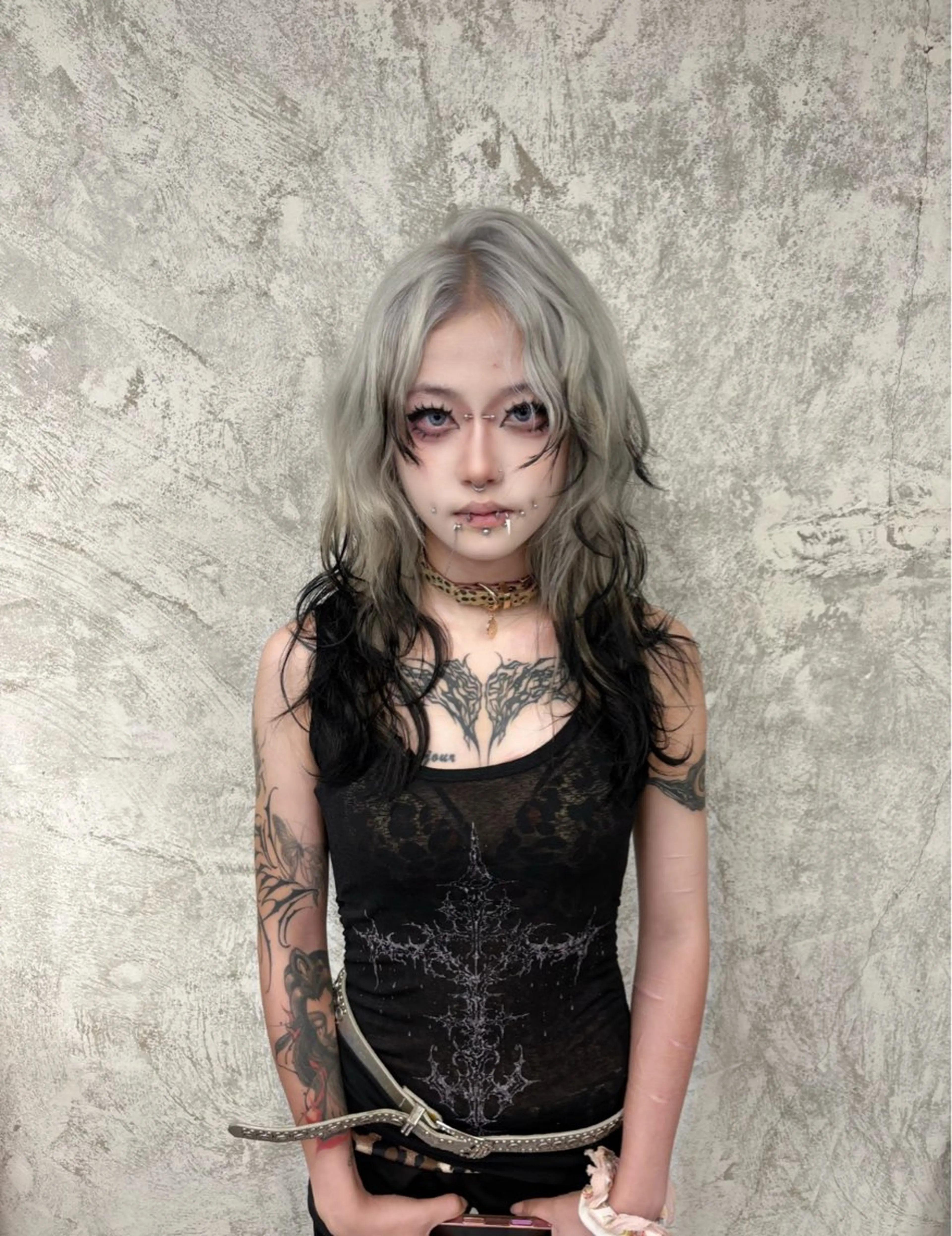 セミロング カラー カット ヘアカラー トリートメント デザインカラー⭐︎★ 🐆hyo🐆のヘアスタイル