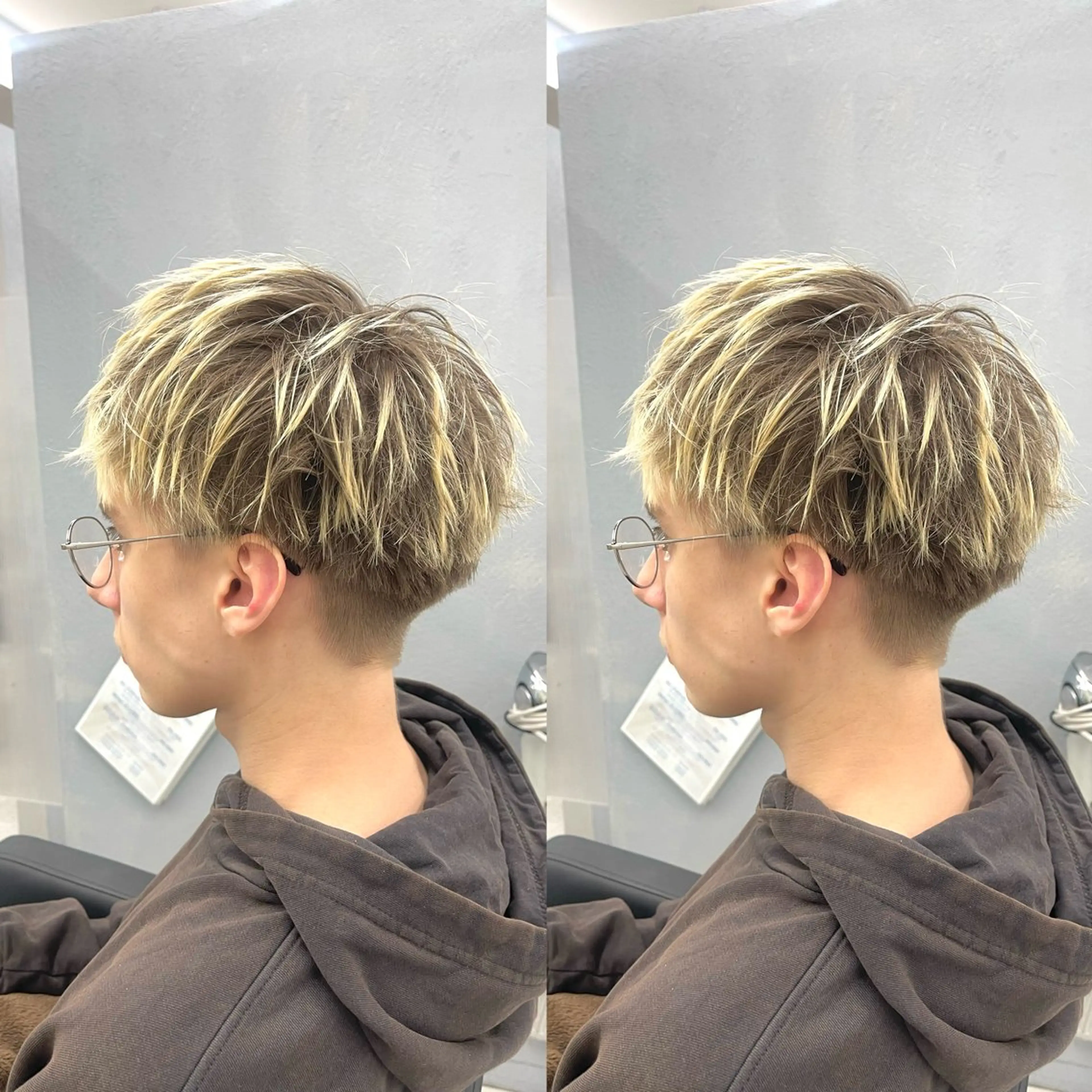 メンズ カット MEN'S/パーマ/ ハイトーン🎨英吉のヘアスタイル