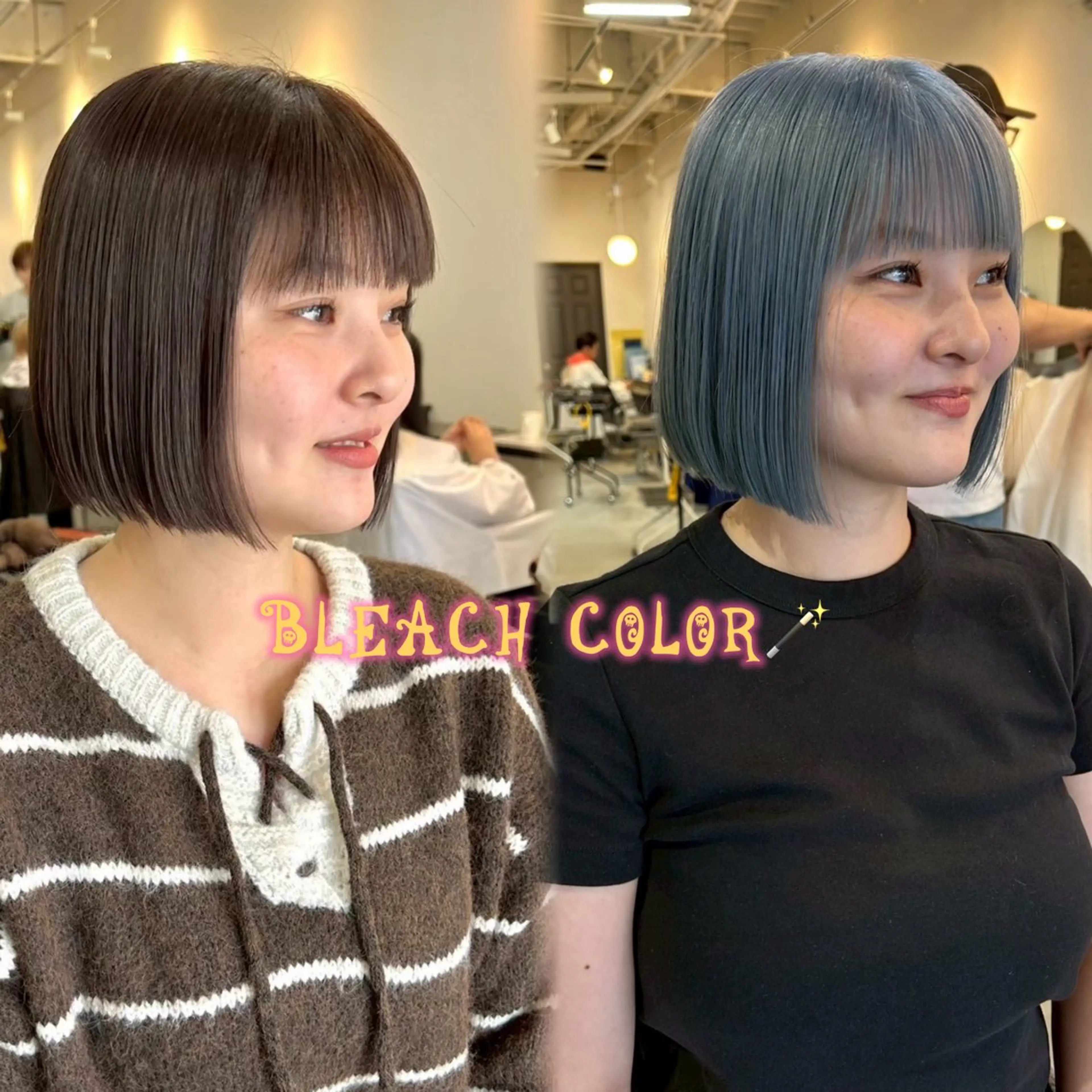 カラー ★艶ハイトーン★ LUCKモミジのヘアスタイル