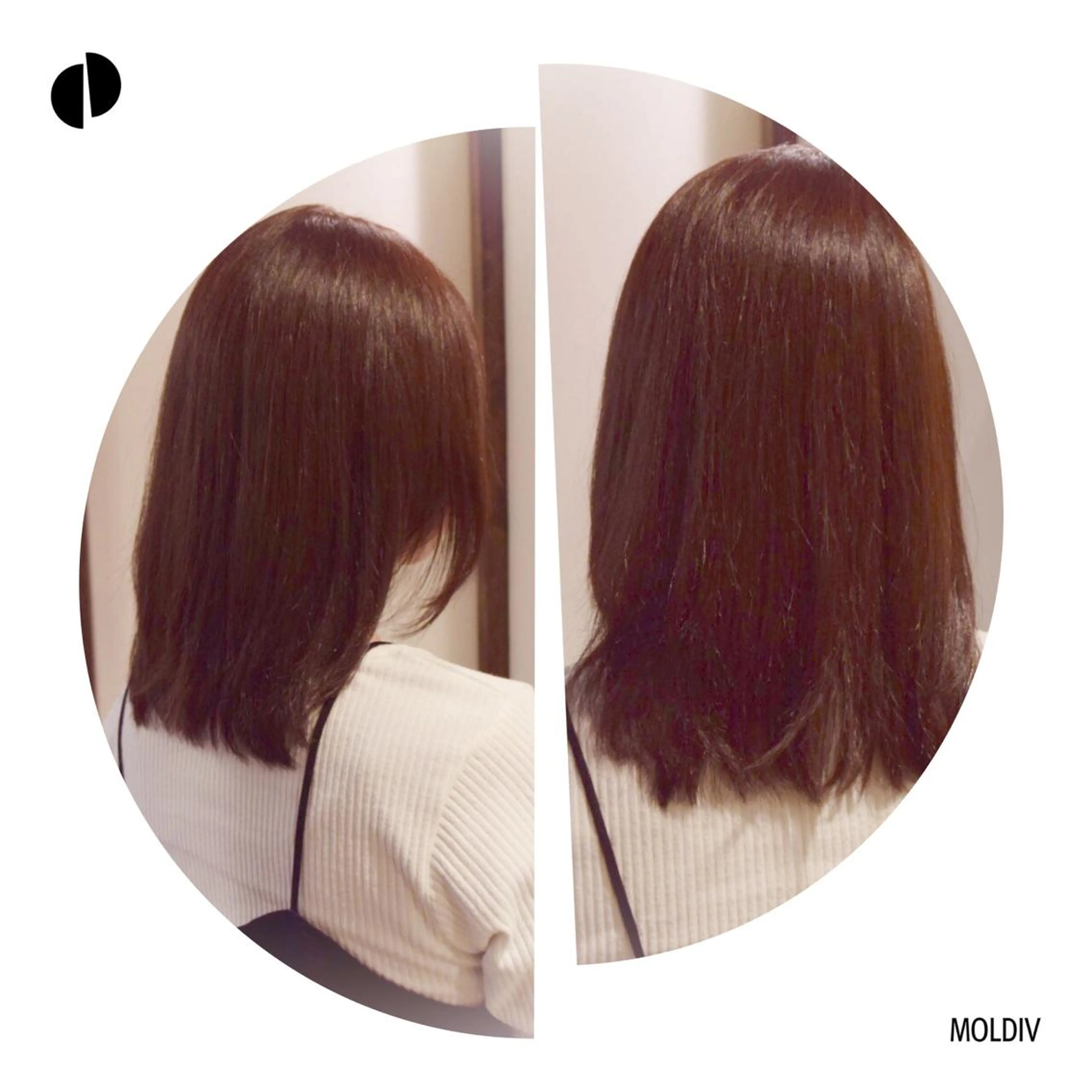 ミディアム セミロング カラー ブラウンカラー ピンクカラー ピンクブラウン ✨縮毛矯正✨髪質改善 ナカシマ ユミのヘアスタイル