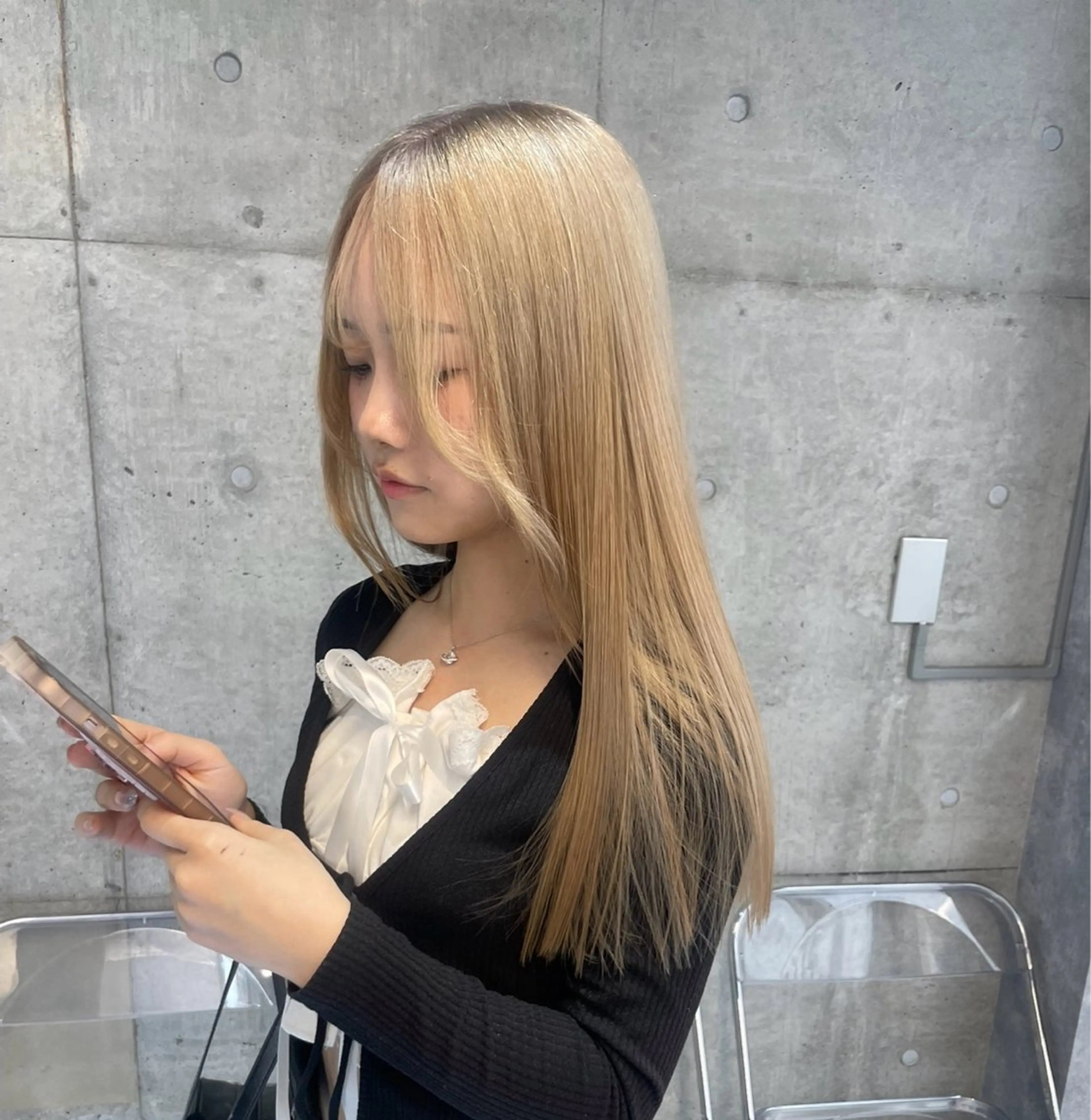 👼学割U24👼ケアブリーチ➕カラー💞の写真