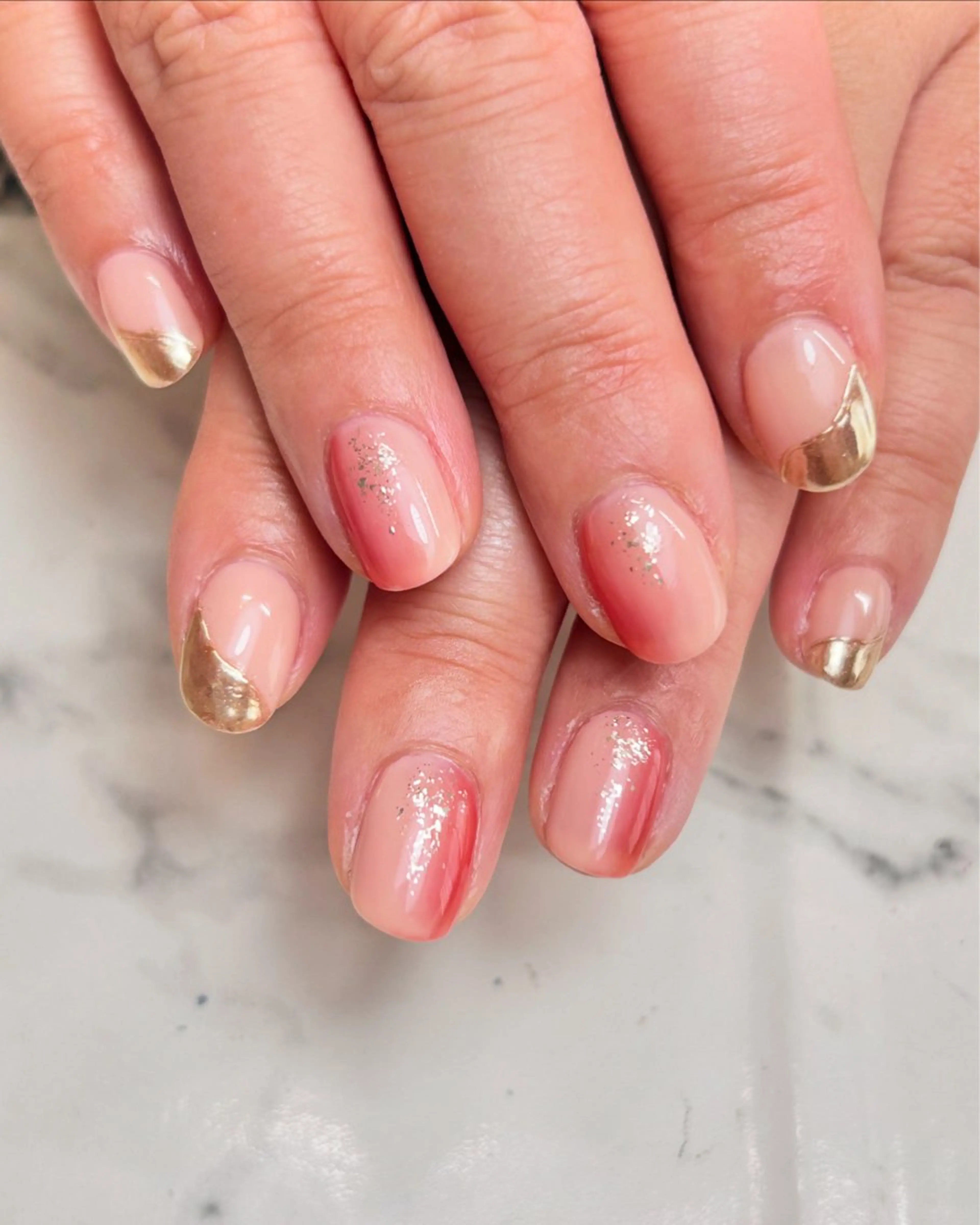 ネイル アートネイル フレンチネイル ジェルネイル グラデーション ロングネイル プライベートサロン マニフィークのネイルデザイン