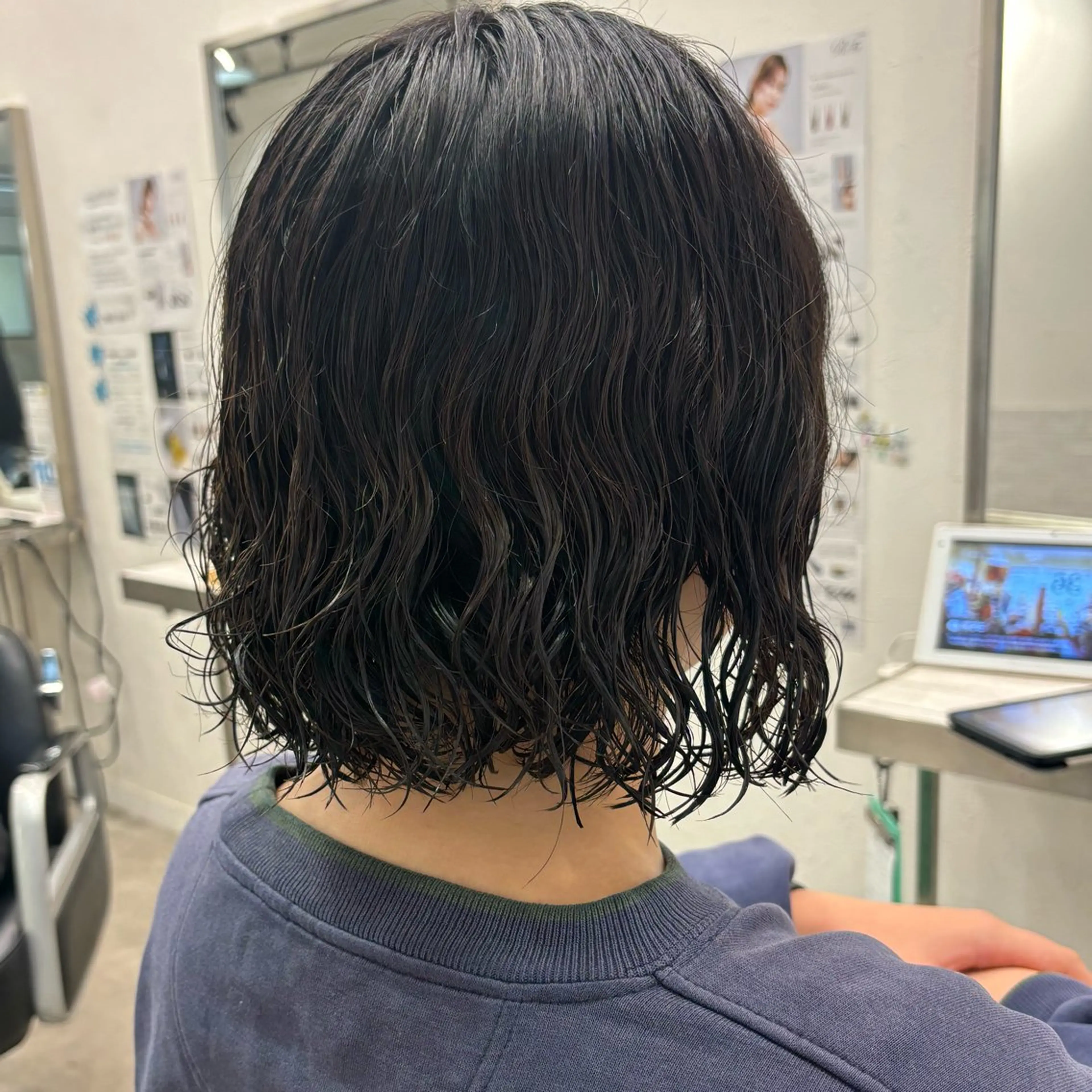 ショート パーマ 髪質改善ストレート /暖色カラー🎀🪞のヘアスタイル