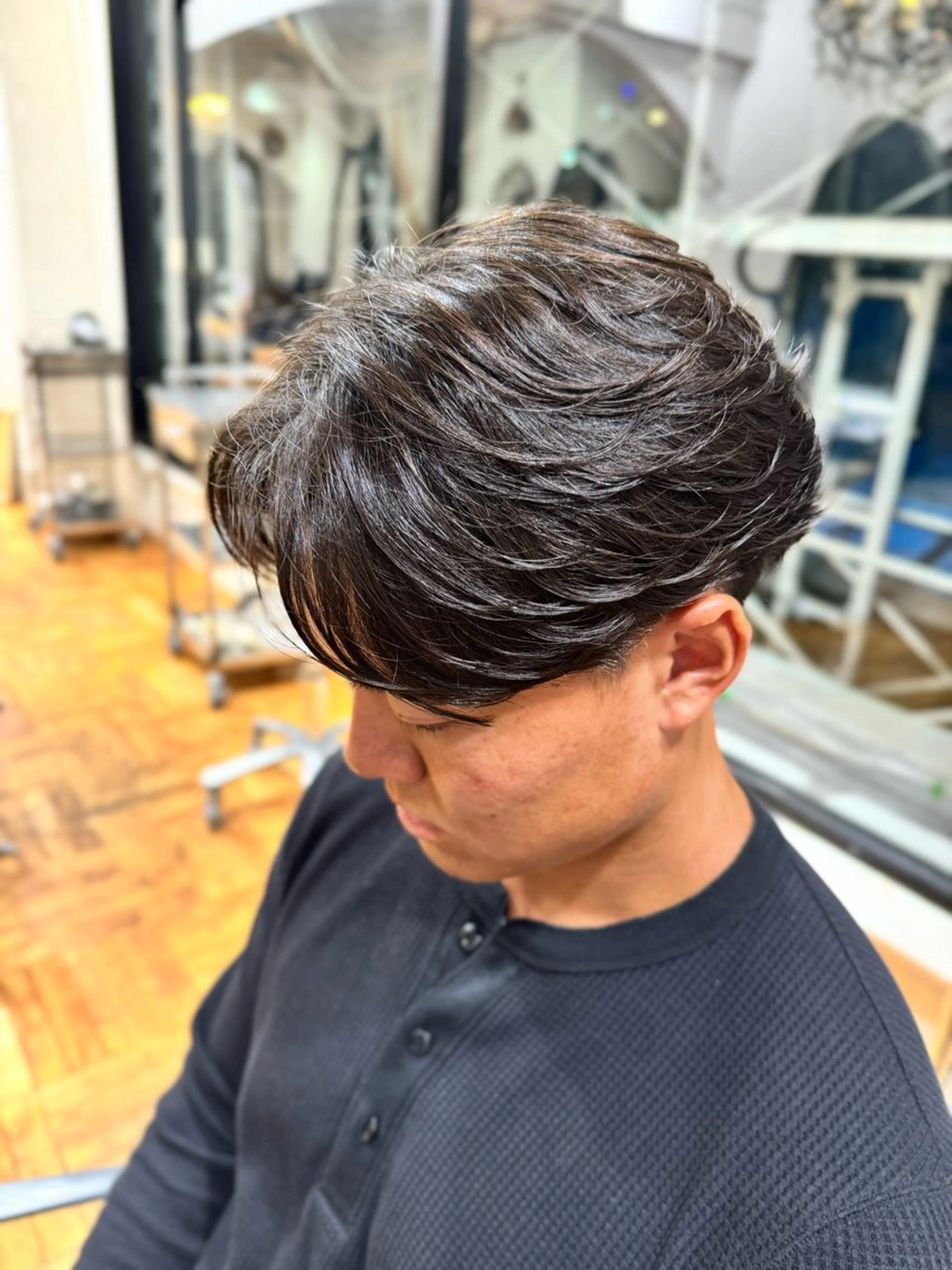 ショート パーマ メンズ 岡部 昴瑠/オブヘア銀座のヘアスタイル