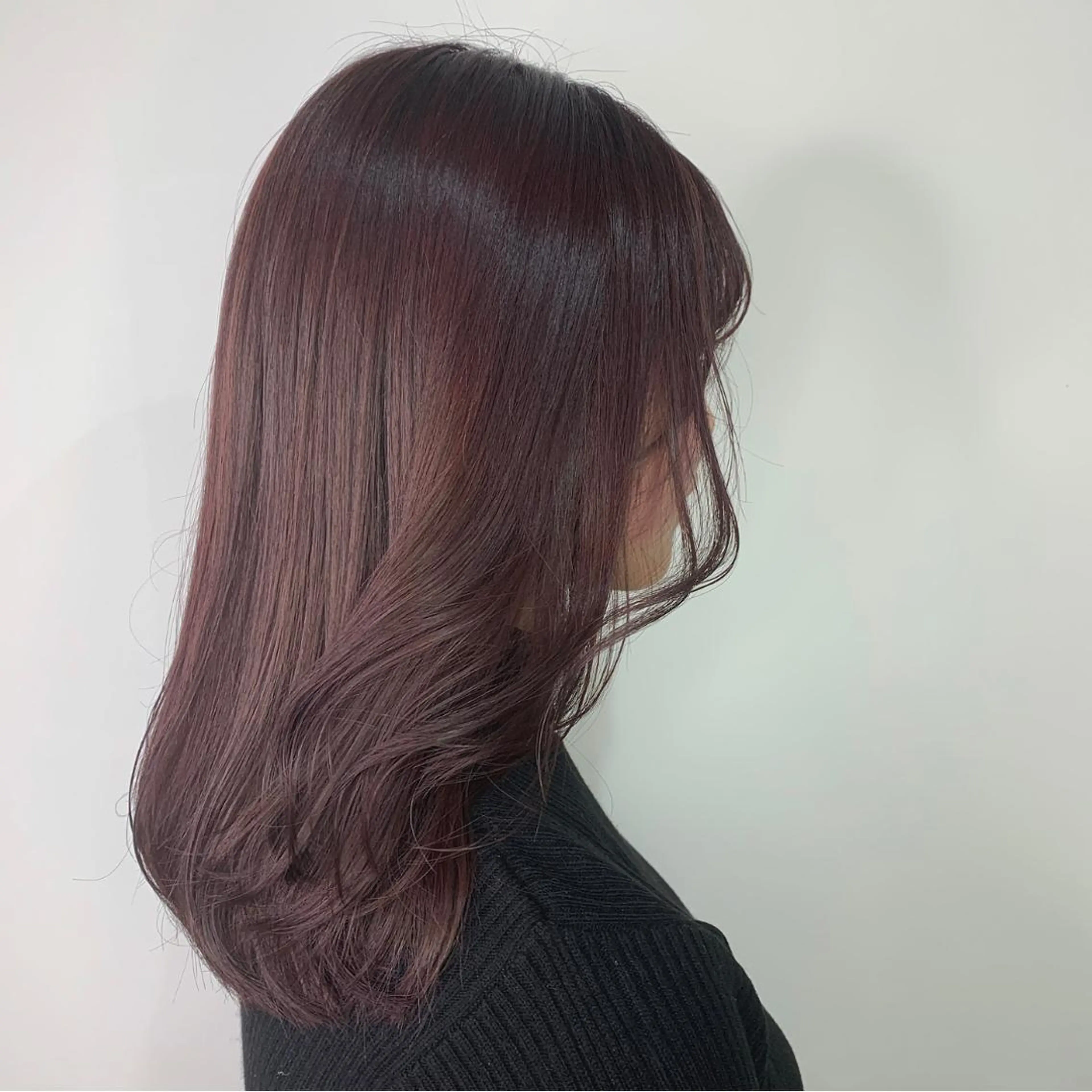 セミロング カラー カット ヘアカラー HARUKA韓国ヘア /Luana梅田のヘアスタイル