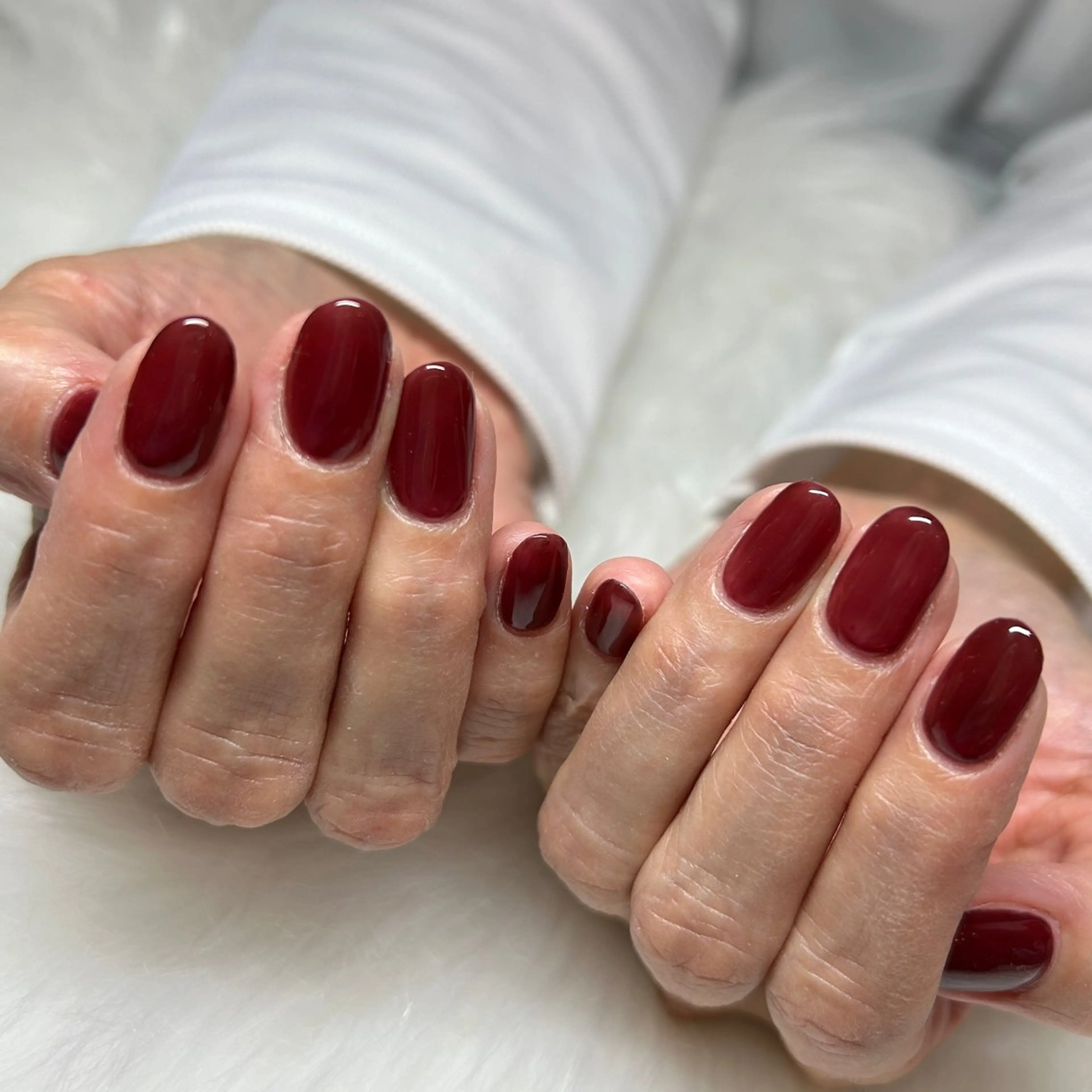 ネイル ボルドー ハンドネイル Nail &Beauty Salon ☆Kirari☆所属・ビューティサロン ☆Kirari☆のネイルデザイン