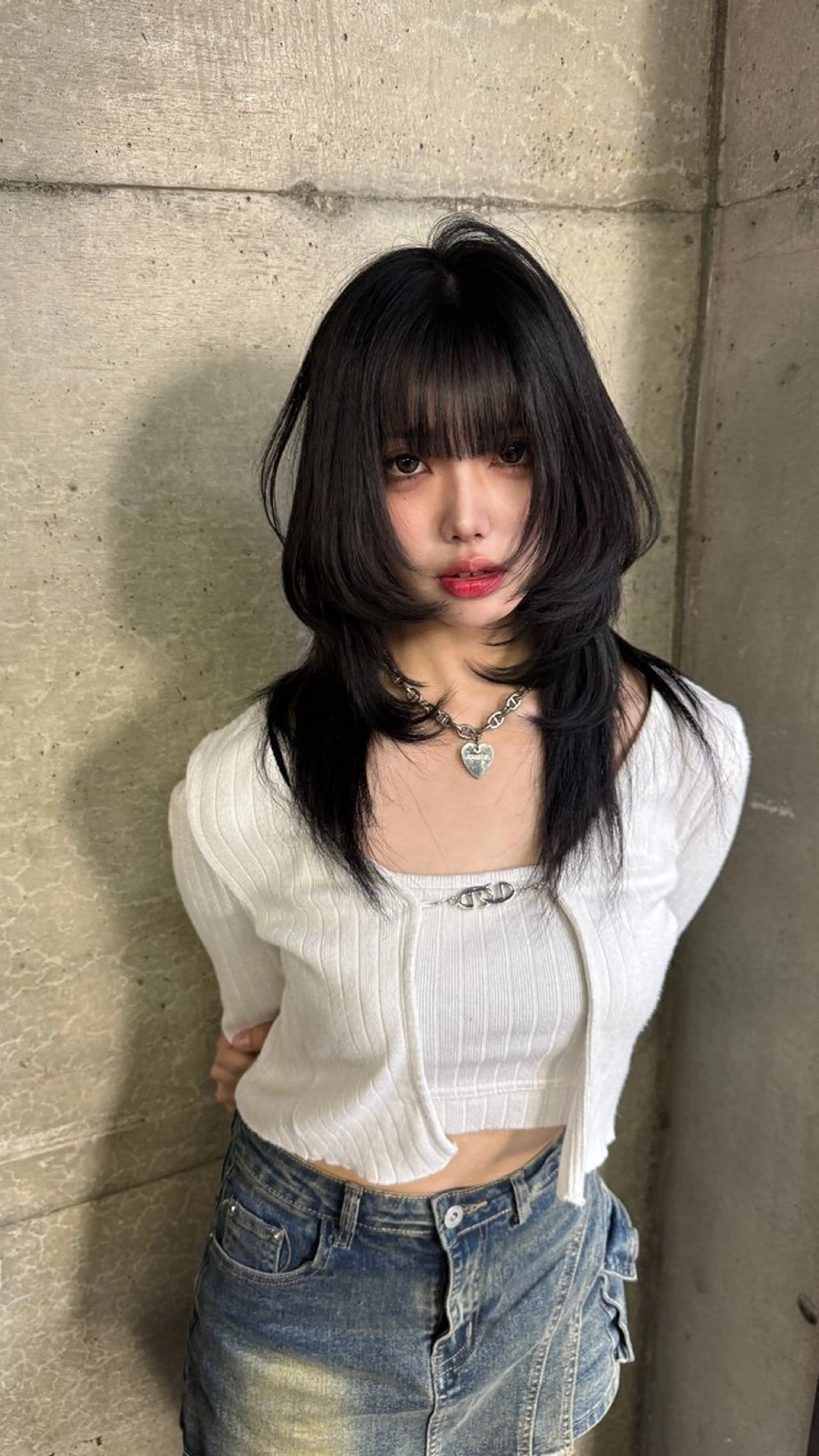 ミディアム トリートメント レイヤー/ハッシュ カット【春道】のヘアスタイル