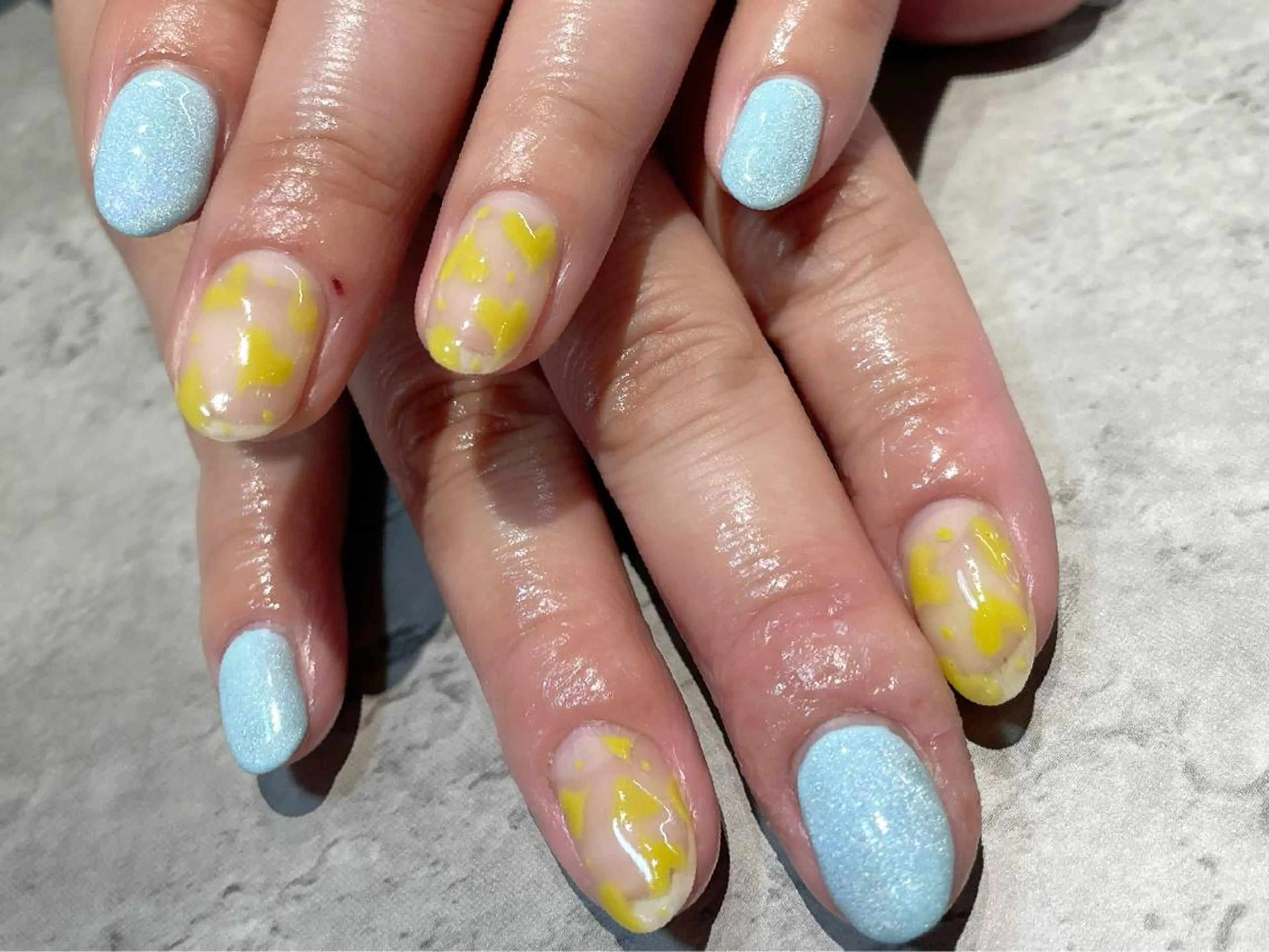ネイル ハート 持ち込み ハンドネイル ROCCO nailのネイルデザイン
