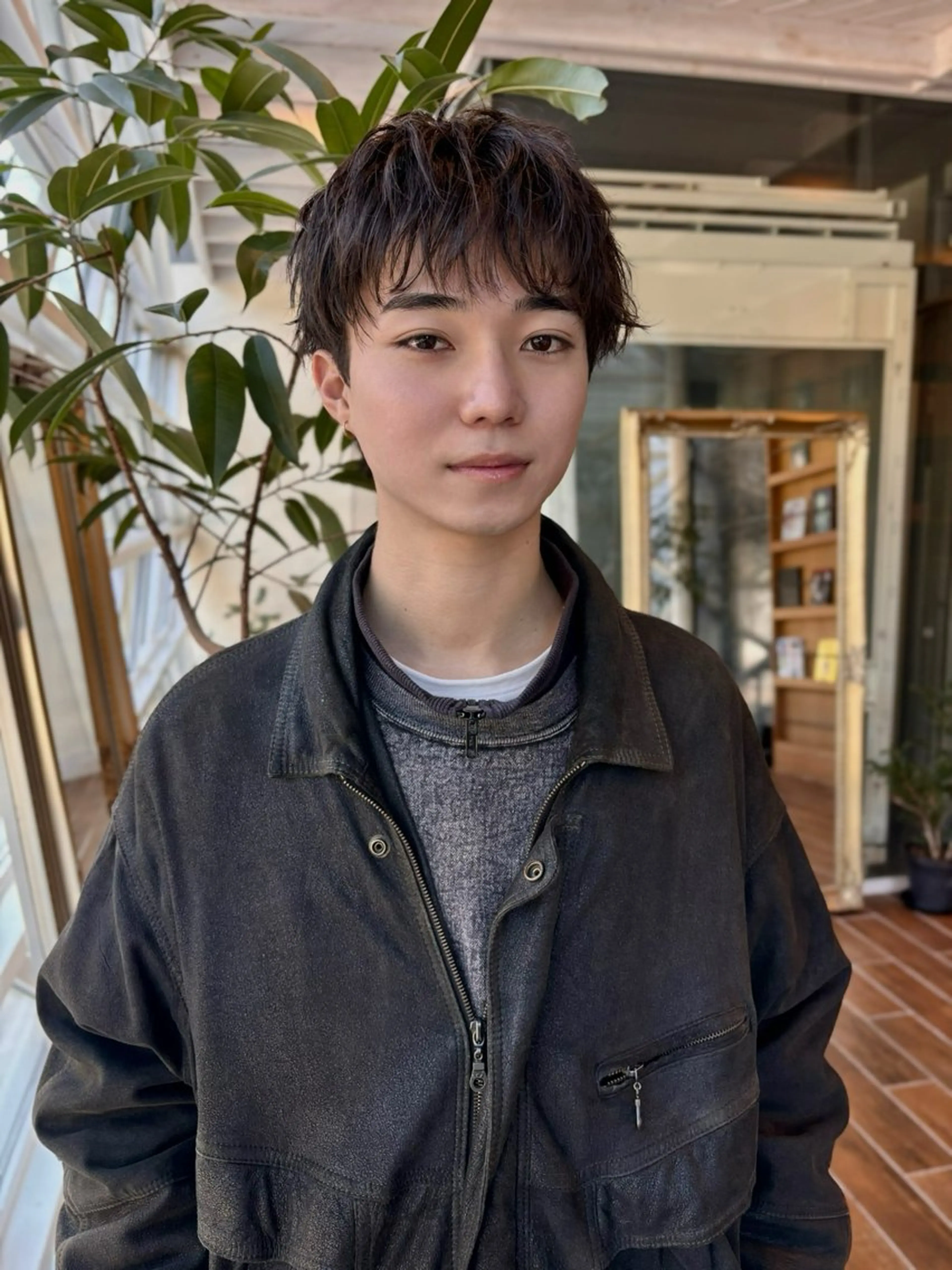 パーマ メンズ カット パーマ ハイトーン/デザイン カラー/るいのヘアスタイル