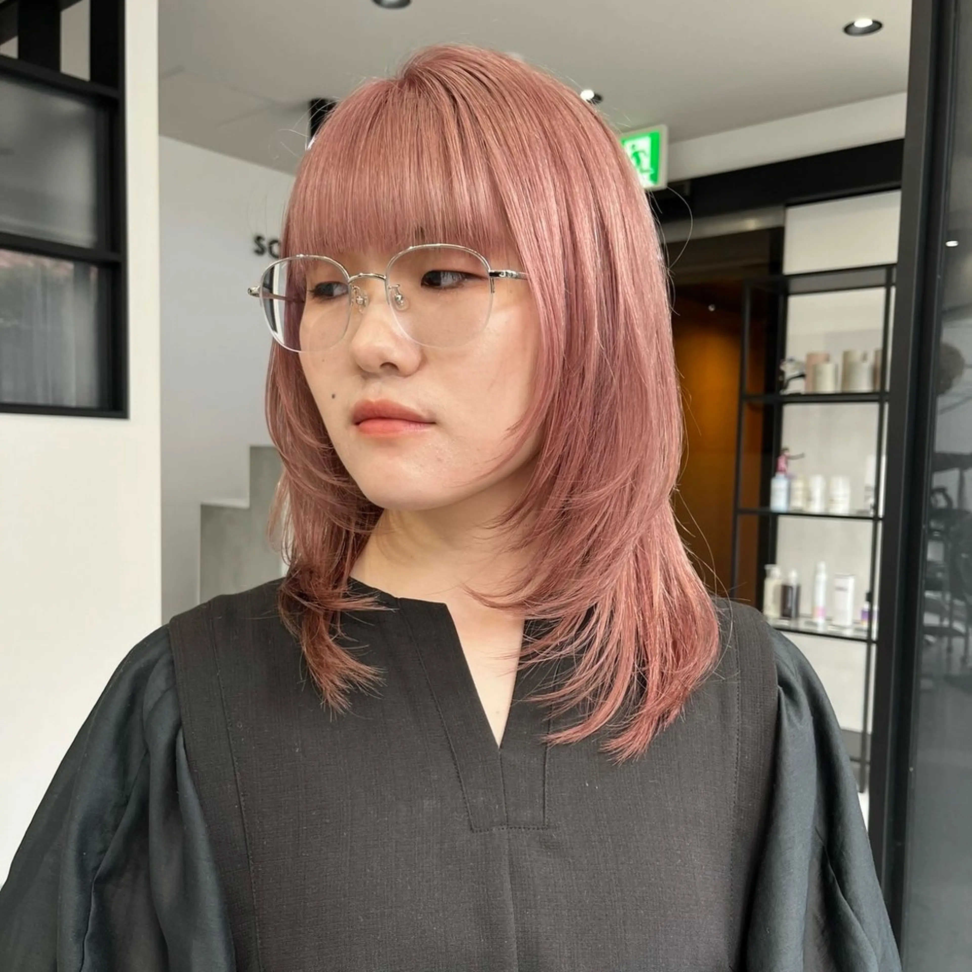 セミロング 佐藤 凜大のヘアスタイル