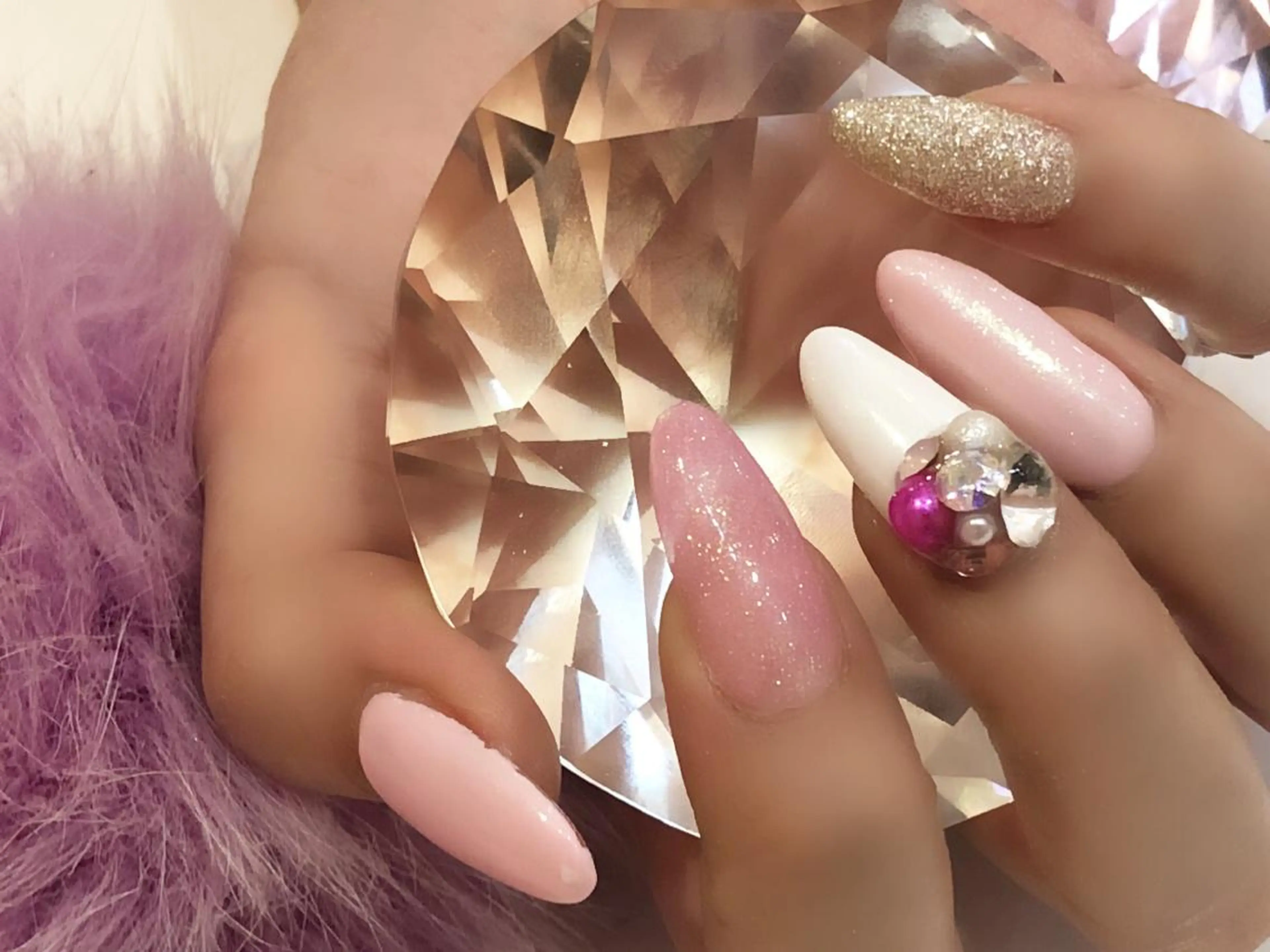 ロング カラー メンズ キッズ ネイル 卒業式のヘアスタイル アートネイル ジェルネイル 卒業式 メンズネイル NAILSGOGO shibuyaのネイルデザイン