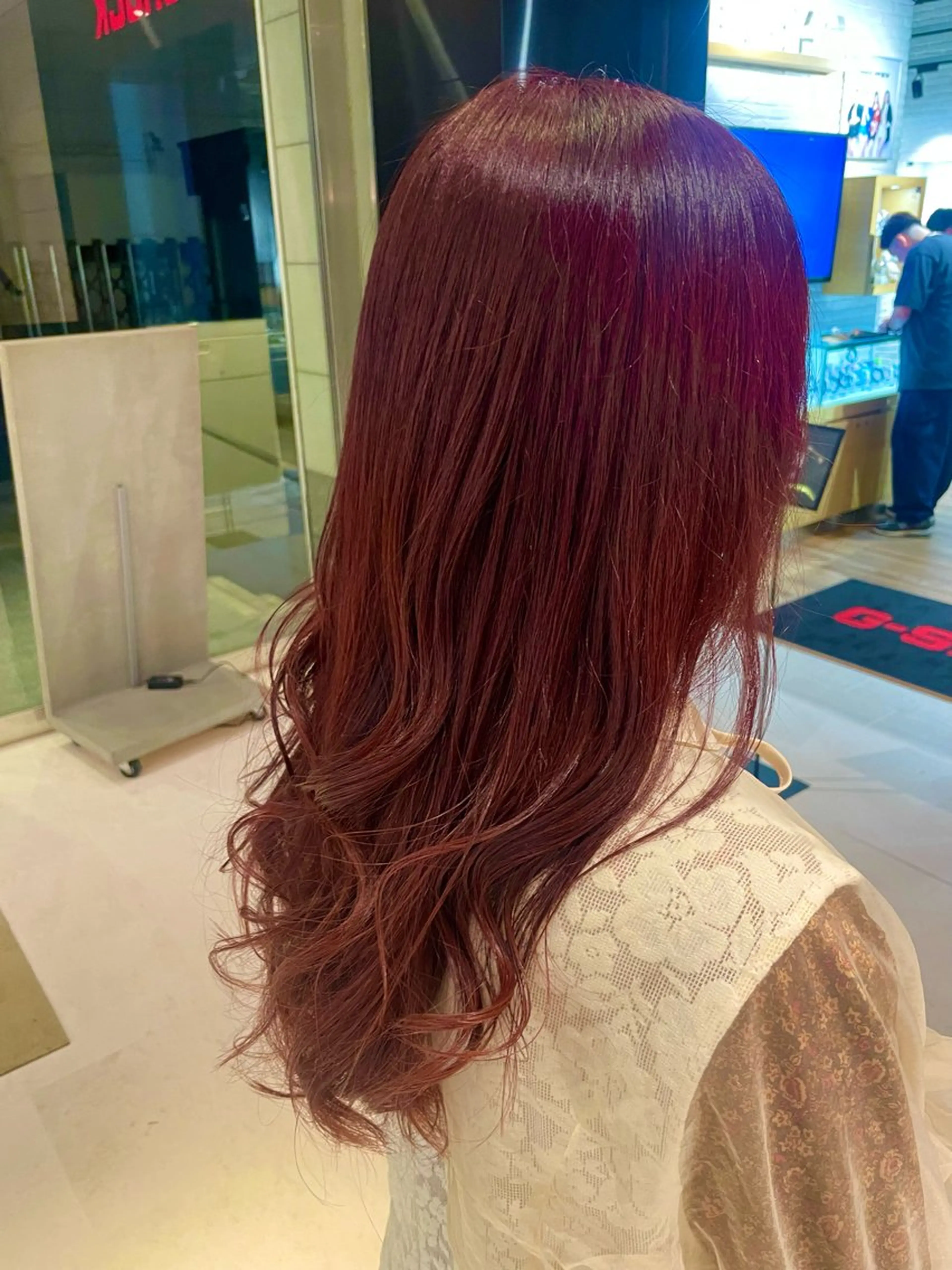 セミロング カラー ピンクカラー kraemer福岡所属・Lisa/髪質改善 /ﾌﾞﾘｰﾁｶﾗｰのヘアスタイル