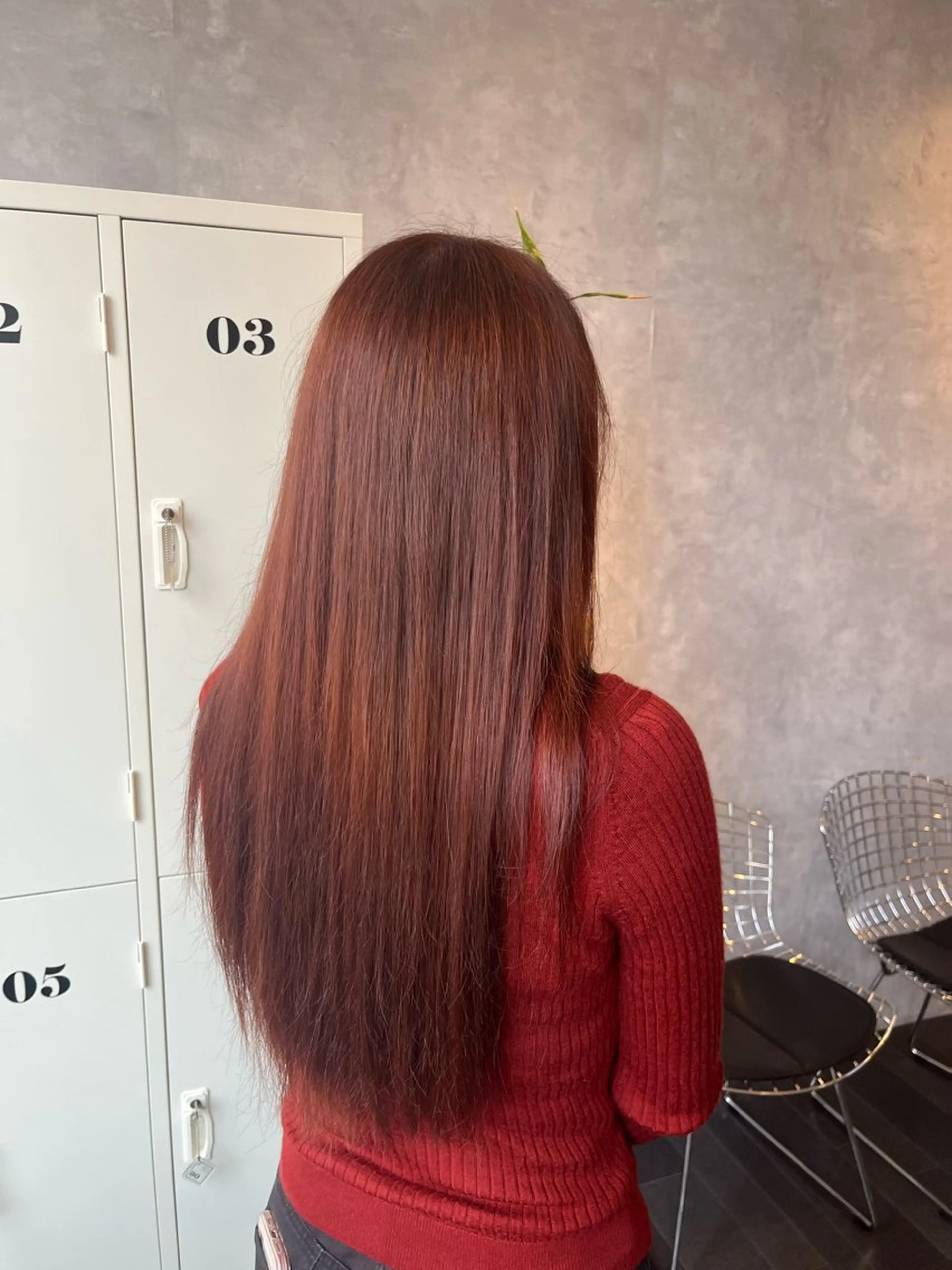 カラー ブリーチ ブラウンカラー ブリーチなしカラー オレンジ オレンジブラウン CS made by SHACHU 大分駅前店所属・トメちゃん 🇯🇵🇭🇰のヘアスタイル