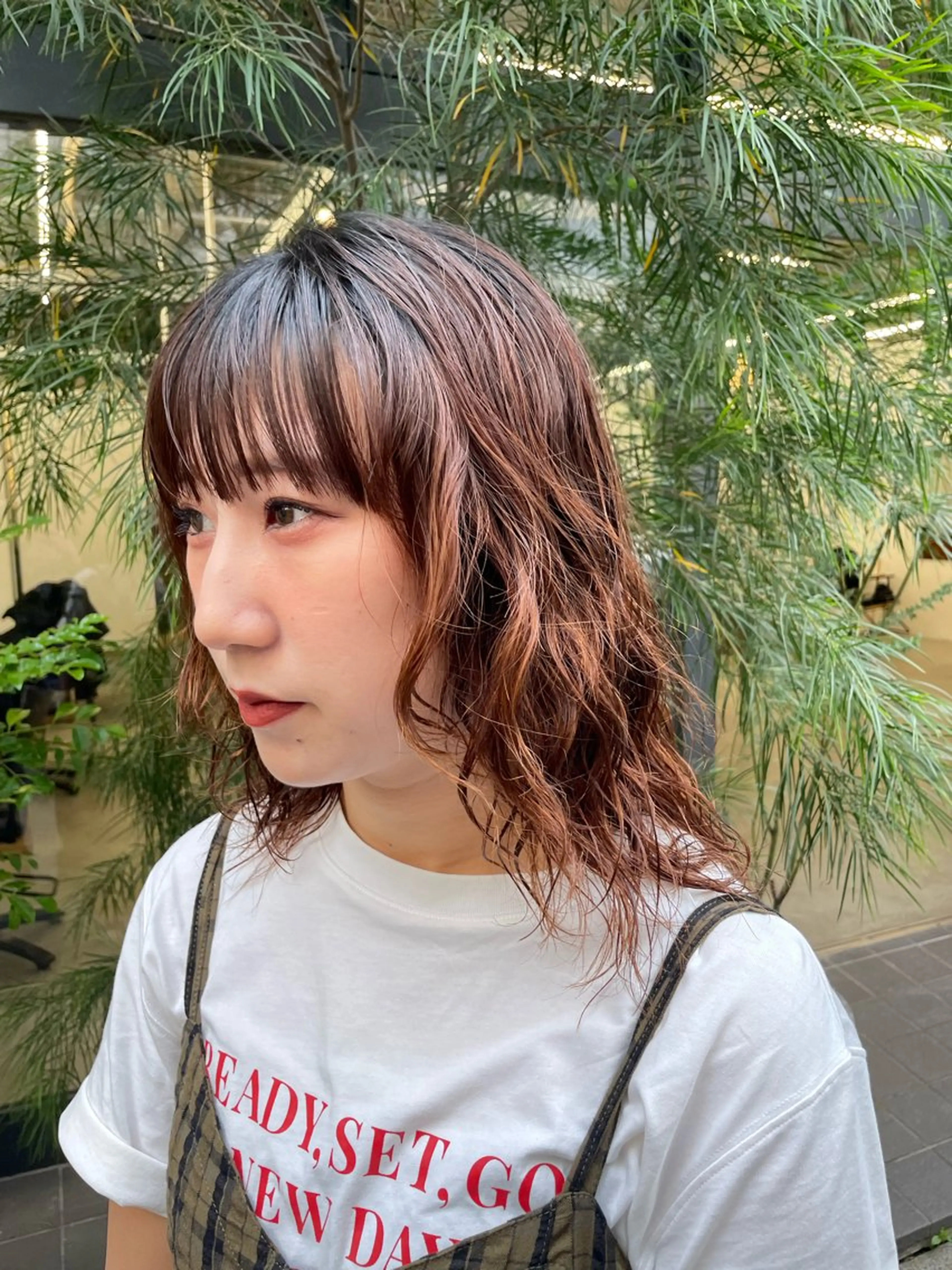 ミディアム パーマ ミディアムパーマ ボブ ウルフカット スパイラルパーマ 【お洒落パーマ】 Elme　肥塚康汰郎のヘアスタイル