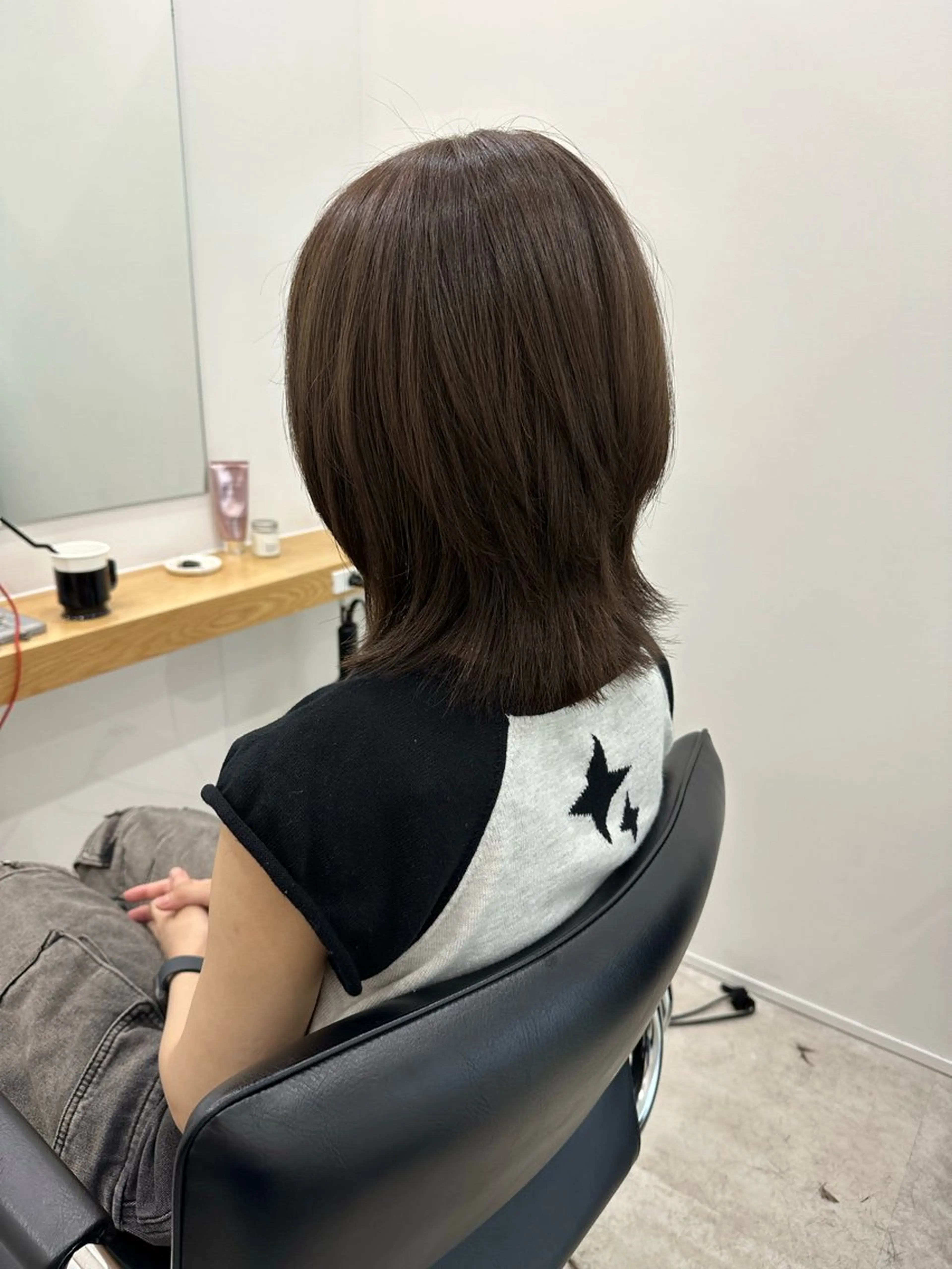 ミディアム カラー カット ヘアカラー トリートメント ヘアセット/艶カラー 💐nao.のヘアスタイル