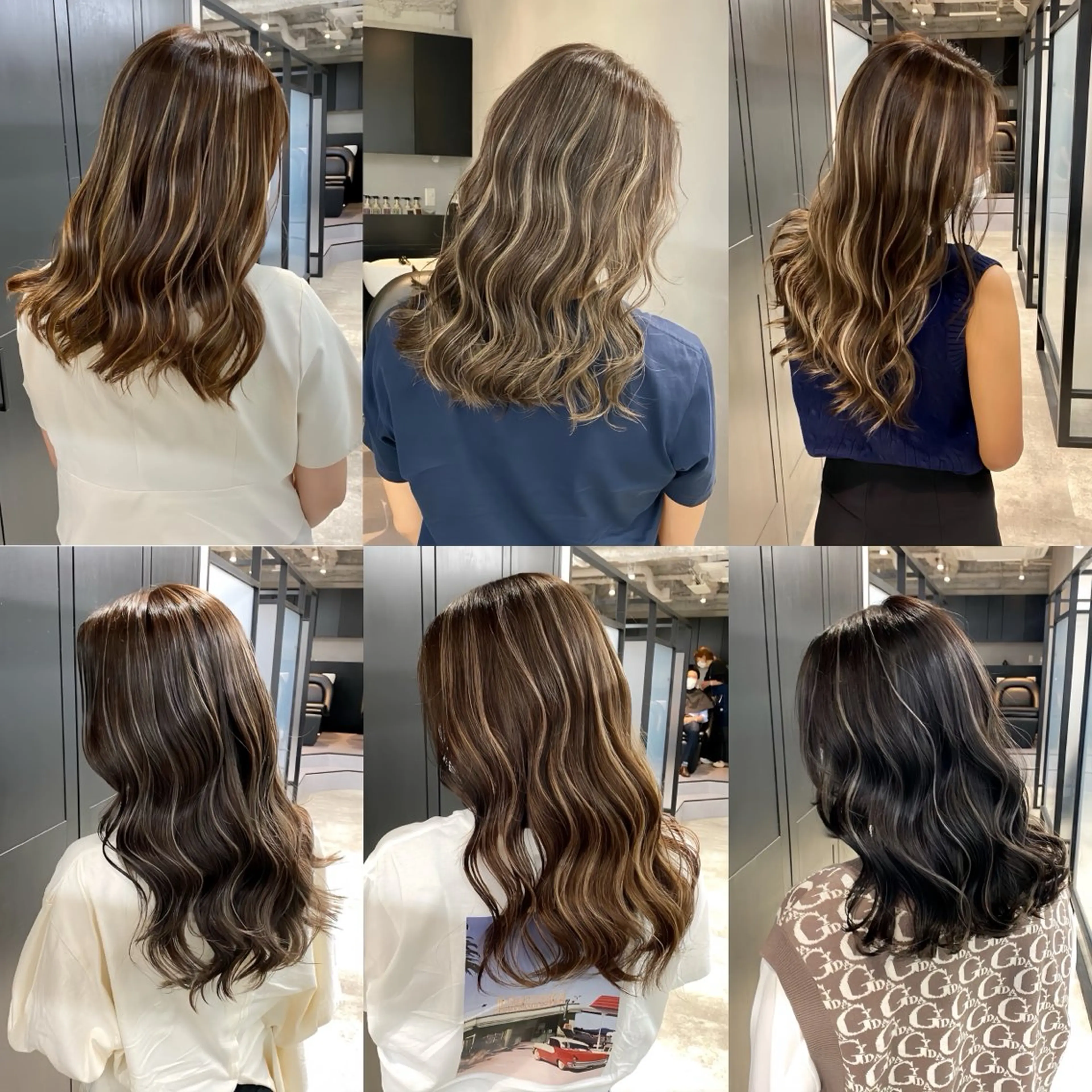 セミロング カラー ブリーチ ケアブリーチ 透明感カラー ダブルカラー ハイライトカラー カット ヘアカラー ハイライト／髪質改善 裕樹のヘアスタイル