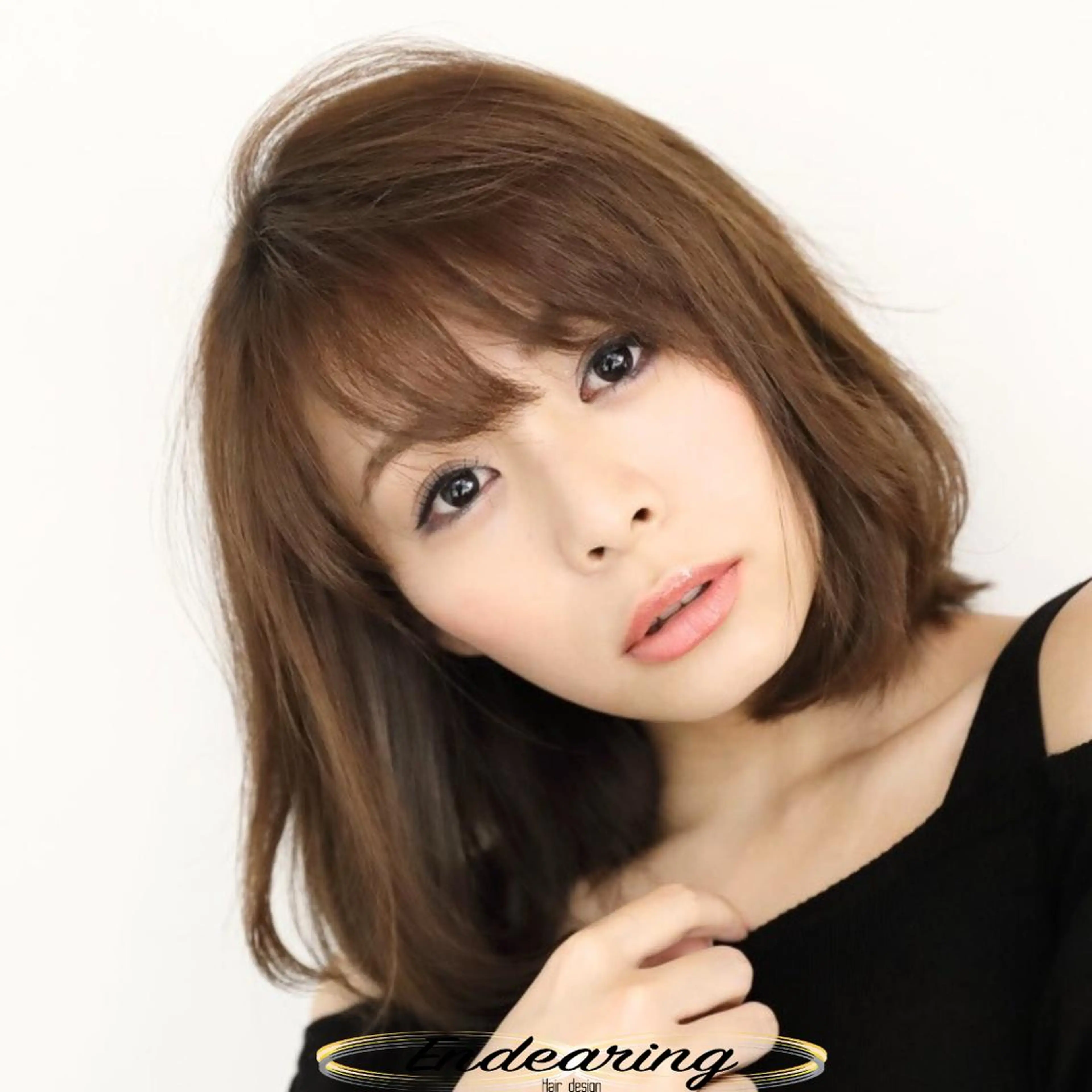 カラー ベージュカラー ブラウンカラー 透明感カラー ボブ カット ヘアカラー Endearing 銀座/レイヤーカットのヘアスタイル