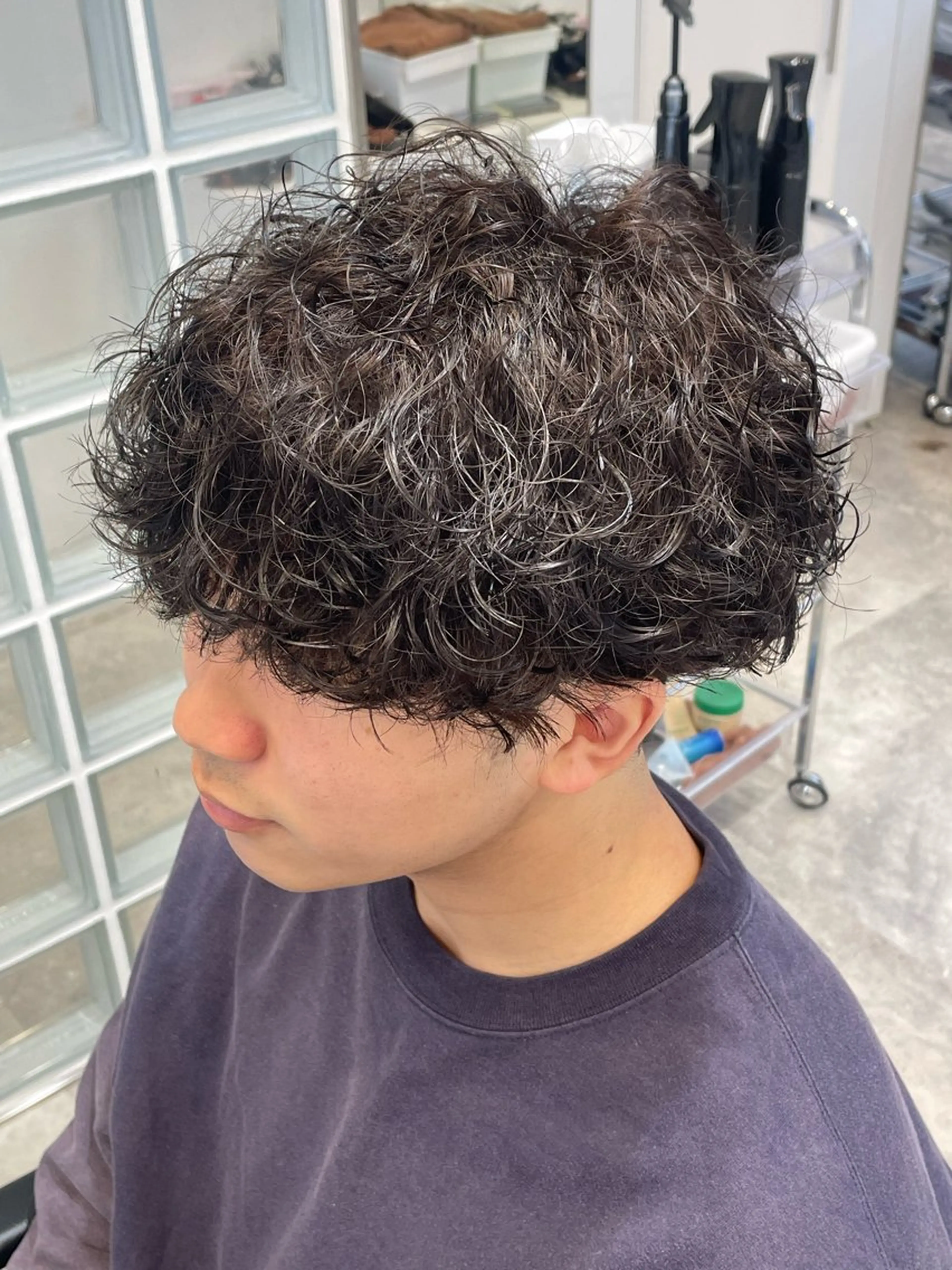 カラー パーマ メンズ カット パーマ fifth 武正 琉生のヘアスタイル