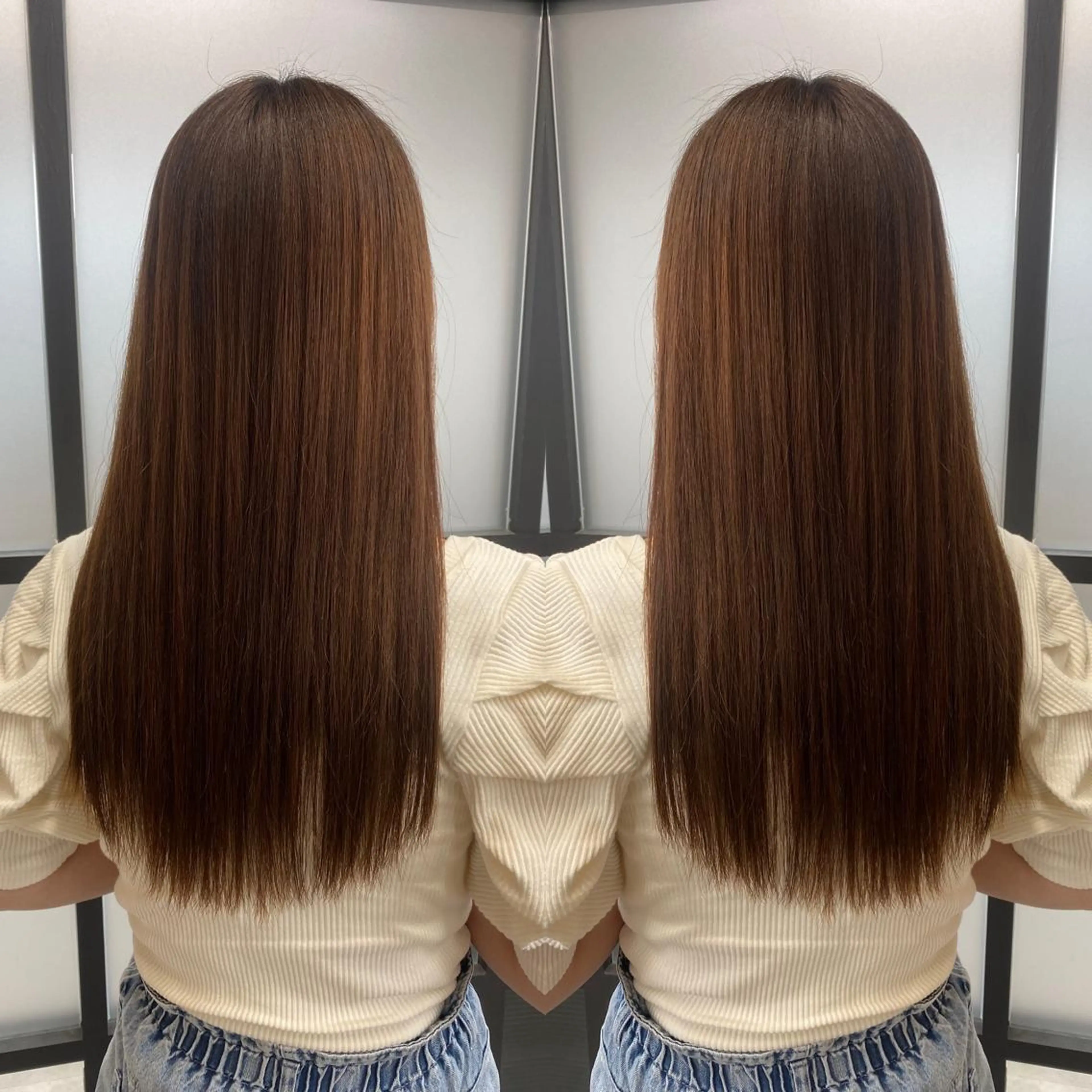 ロング カラー カット ヘアカラー トリートメント tocca 💜石田愛結💜のヘアスタイル