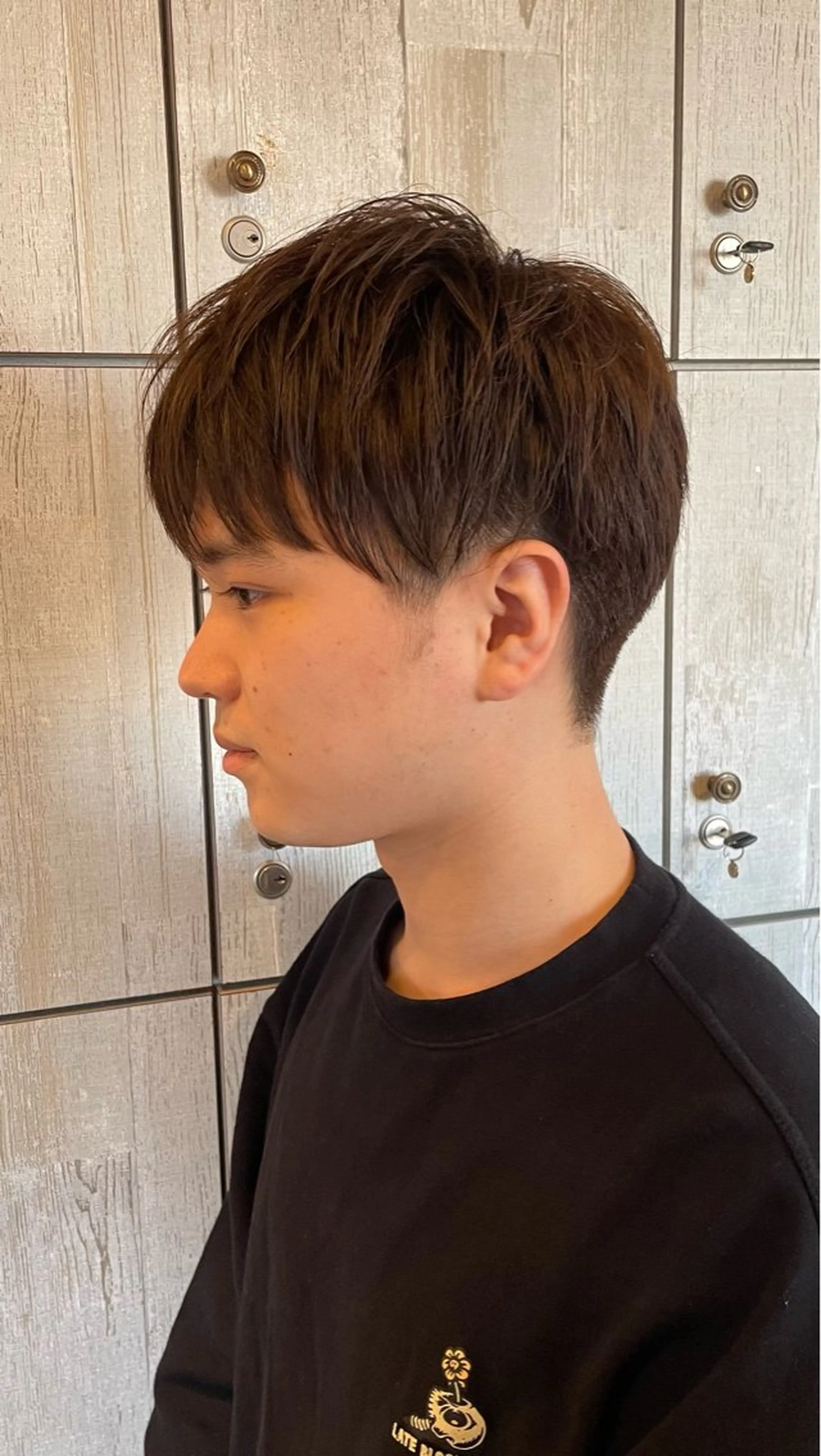 メンズ なつき/ 艶カラー/縮毛矯正のヘアスタイル