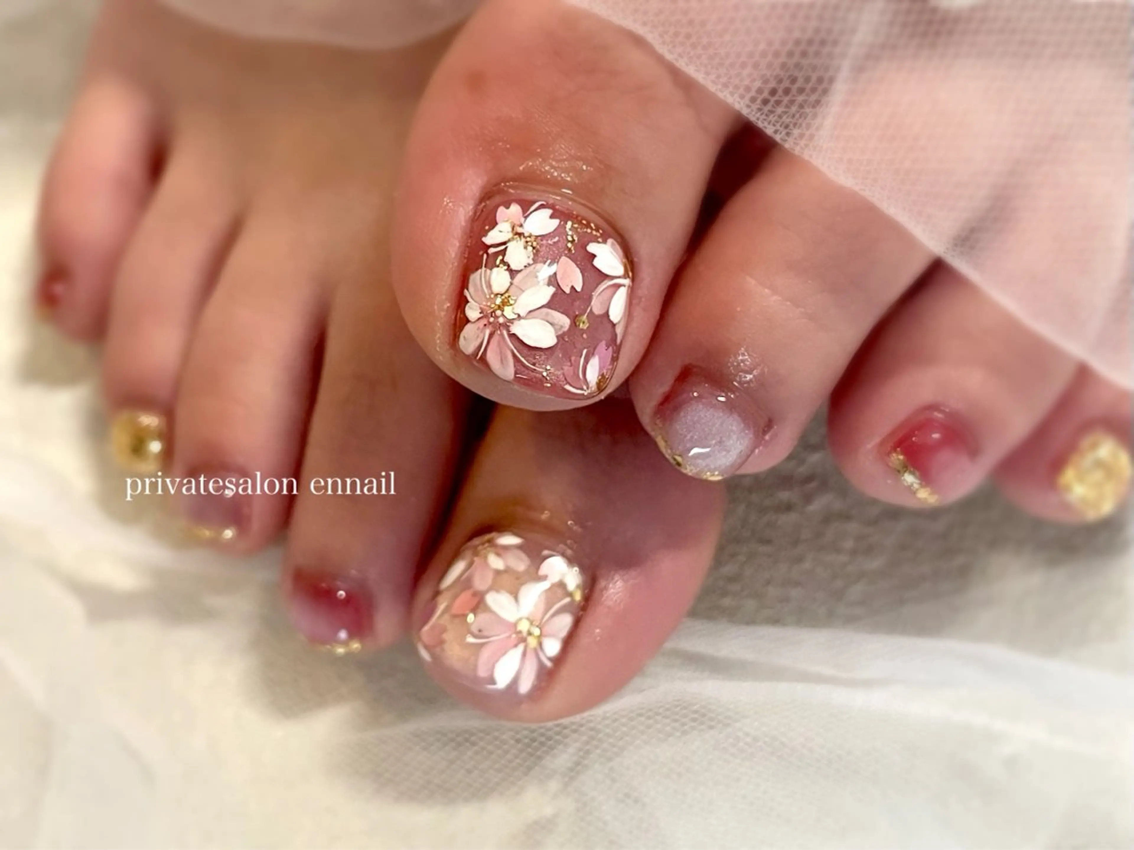 ネイル フットネイル en nail  心斎橋のネイルデザイン