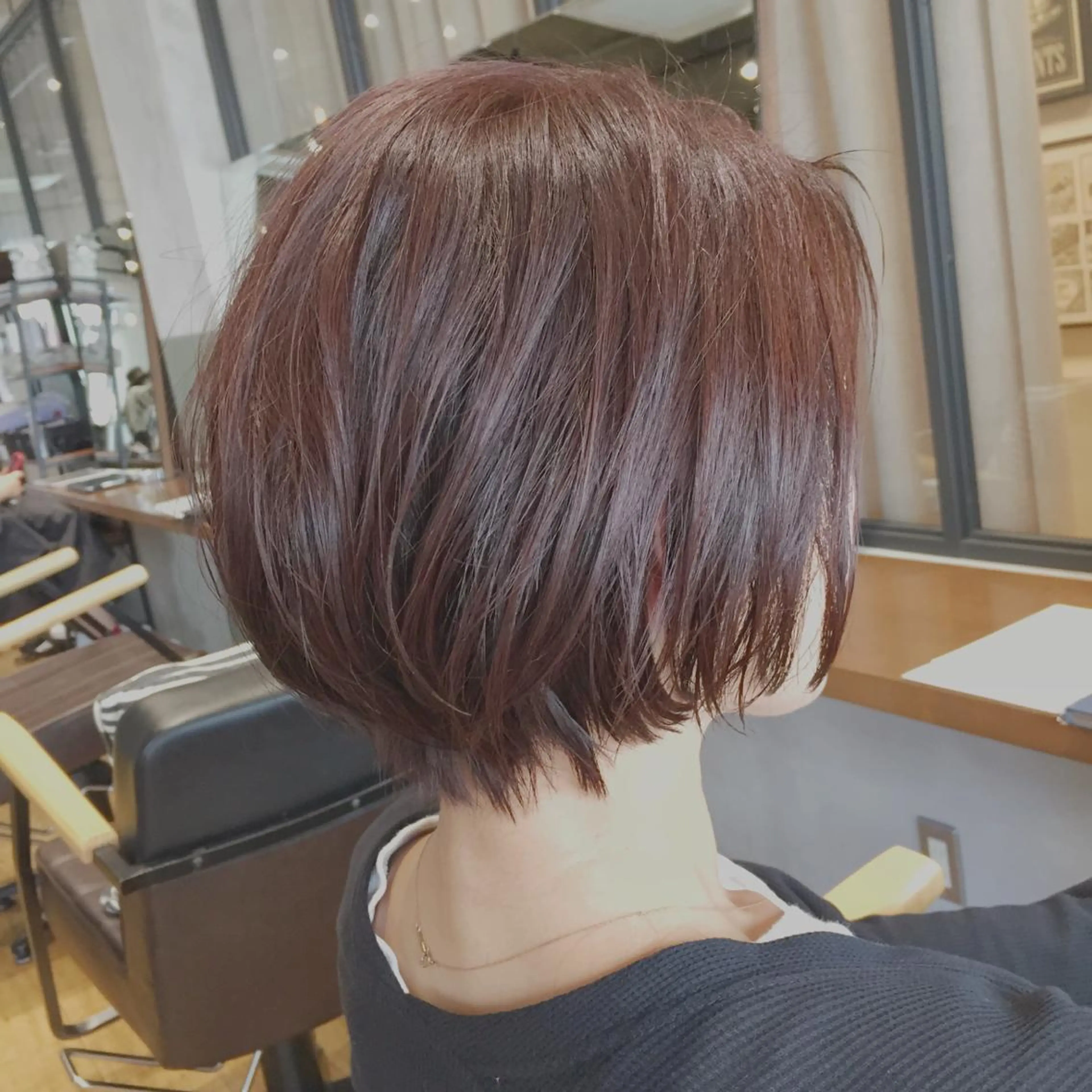 ショート カラー ショートボブ ブラウンカラー ナチュラルブラウン ボブ ショートヘア ◇おの あすか◇のヘアスタイル