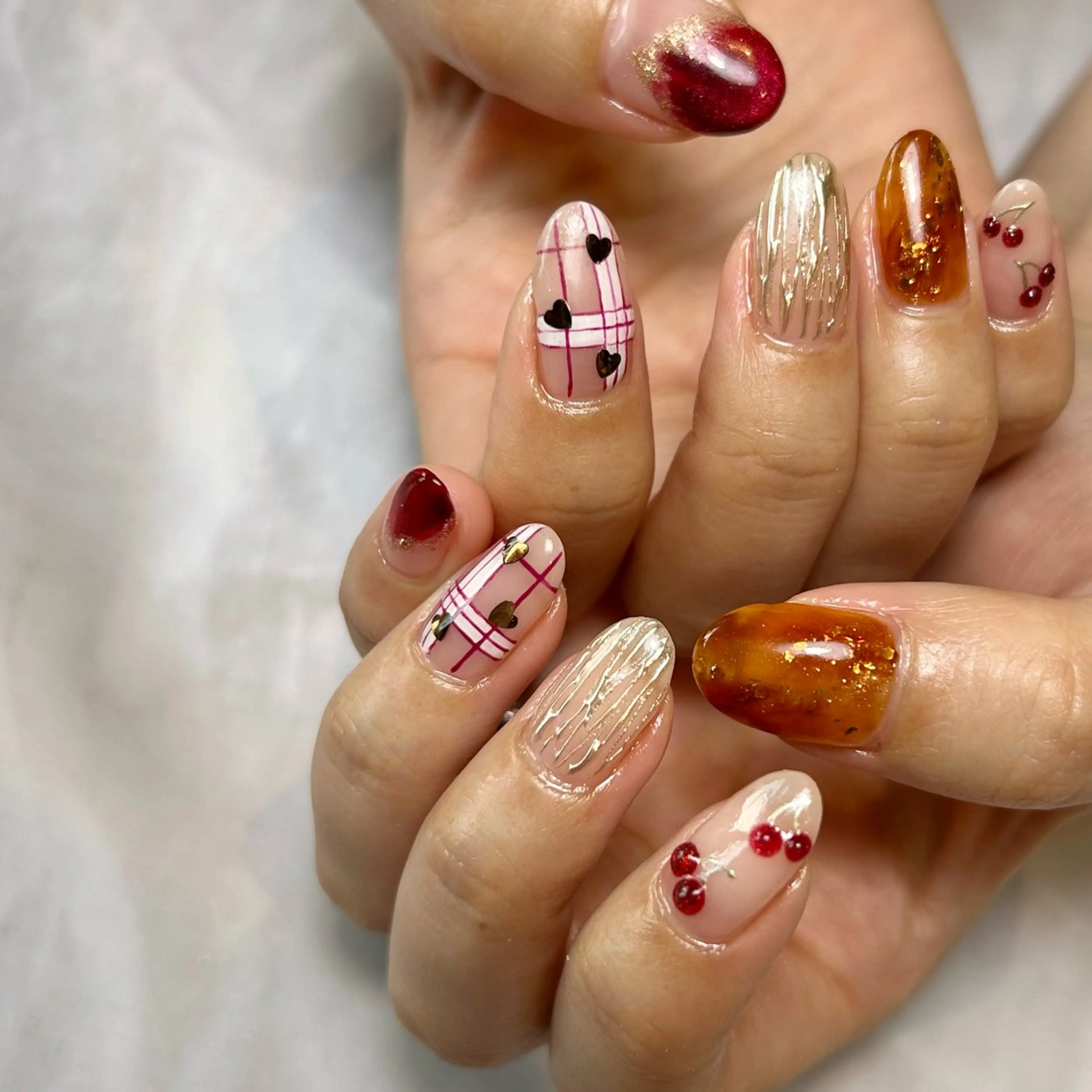 ネイル 持ち込み ハンドネイル Reflection marikoのネイルデザイン