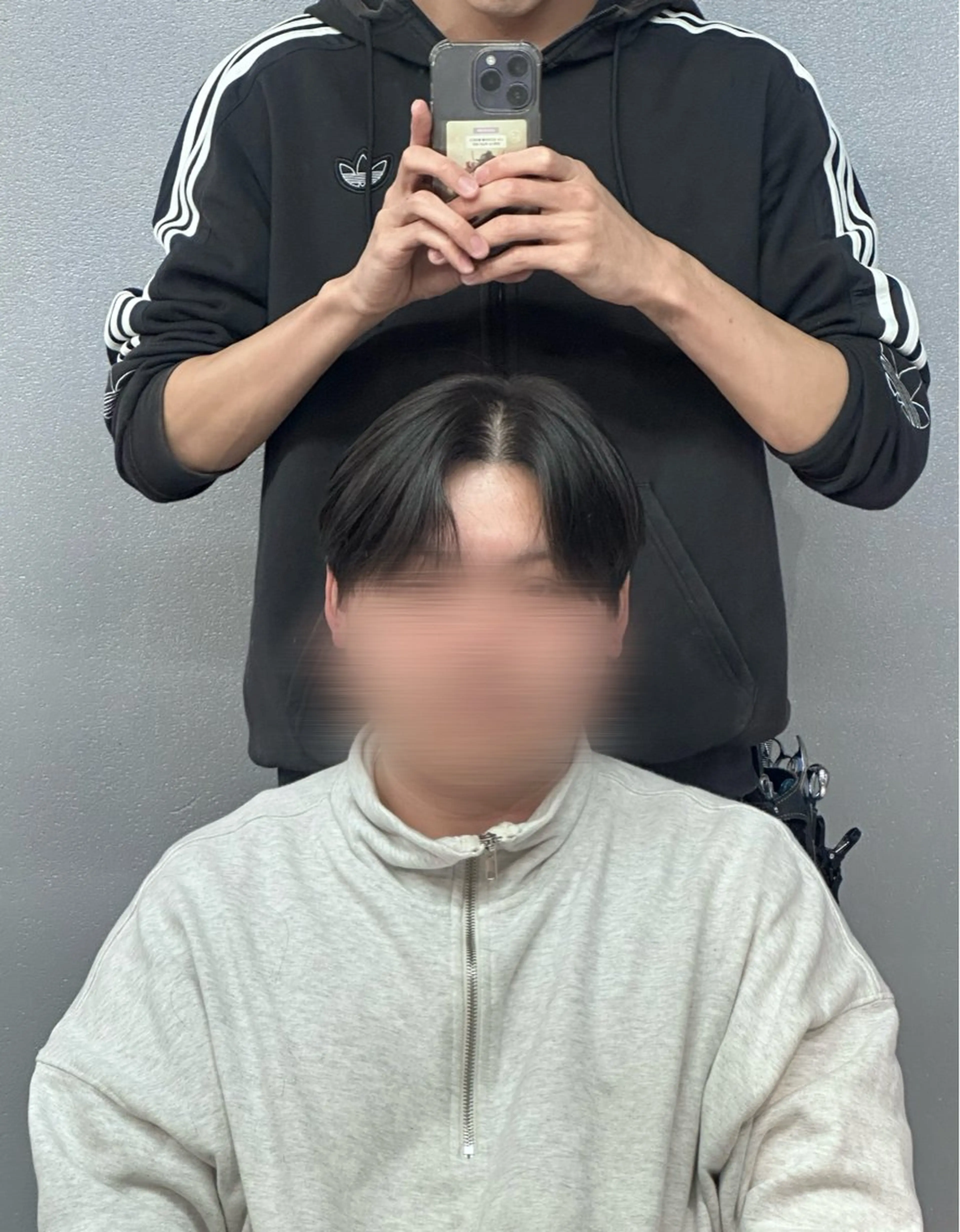 メンズ ダウンパーマ メンズ韓国風 メンズパーマ カット 韓国メンズヘア/ ハタのヘアスタイル