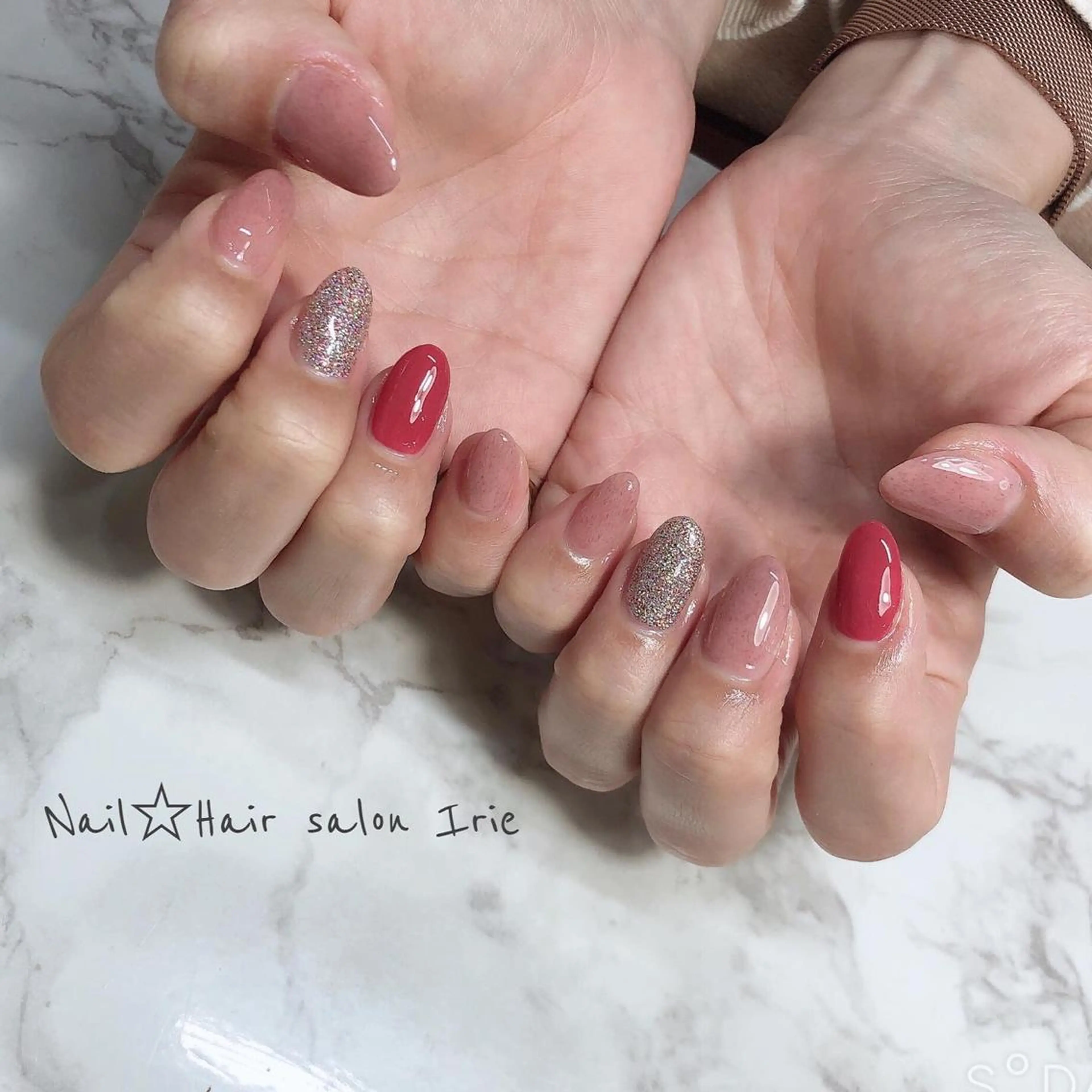 ネイル ハンドネイル ハンドケア Hair salon Irie所属・與儀 知佳のネイルデザイン